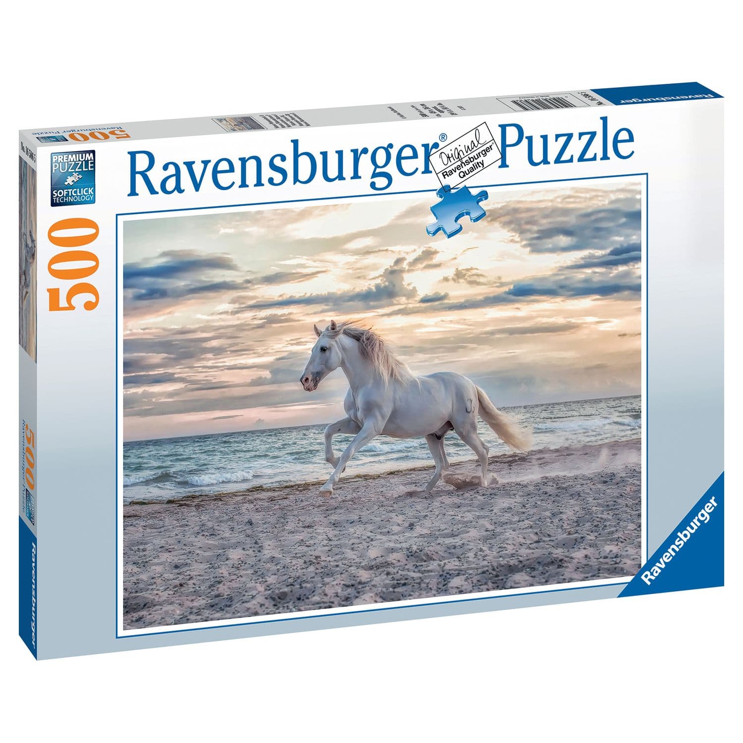 Puzzle 500 pièces - Cheval sur la plage