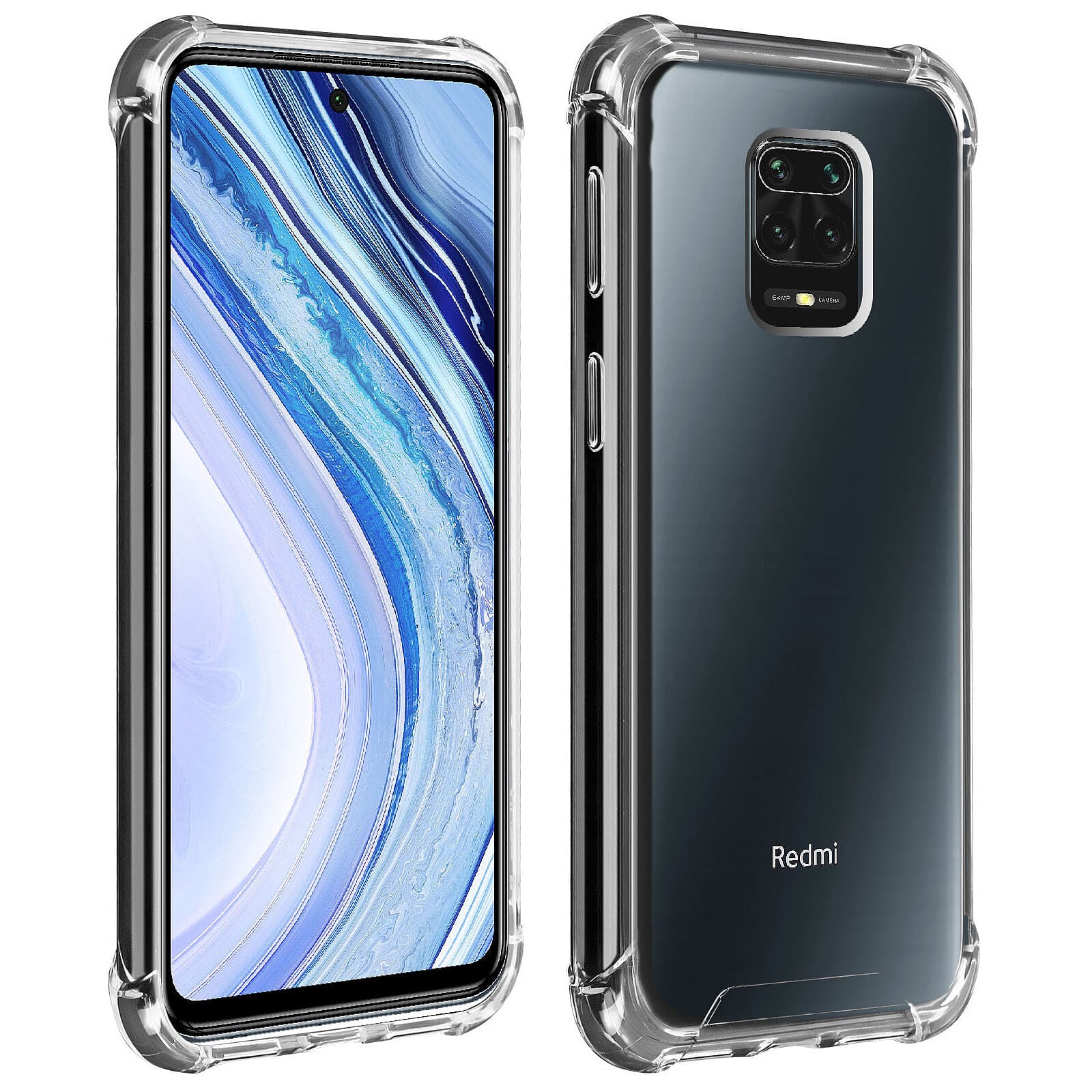 Akashi Coque TPU Angles Renforcés Xiaomi Redmi Note 9 Pro/9S