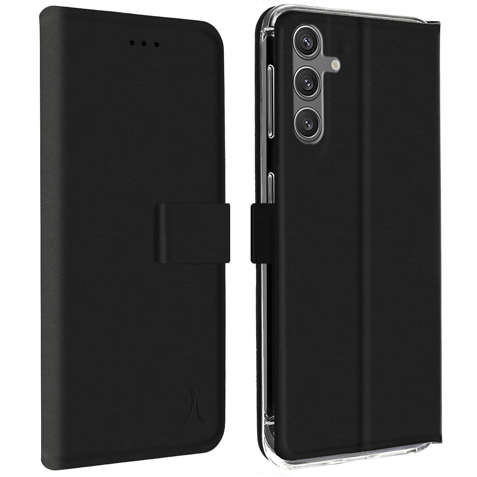 Akashi Etui Folio Porte Carte Noir Samsung Galaxy S24