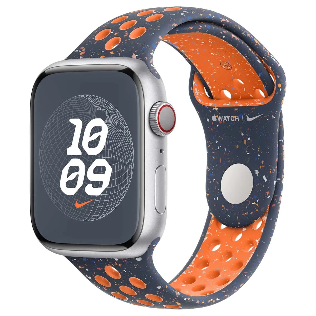 Apple Bracelet en silicone Nike Sport Band pour Apple Watch 1 42 mm - M/L - Bleu
