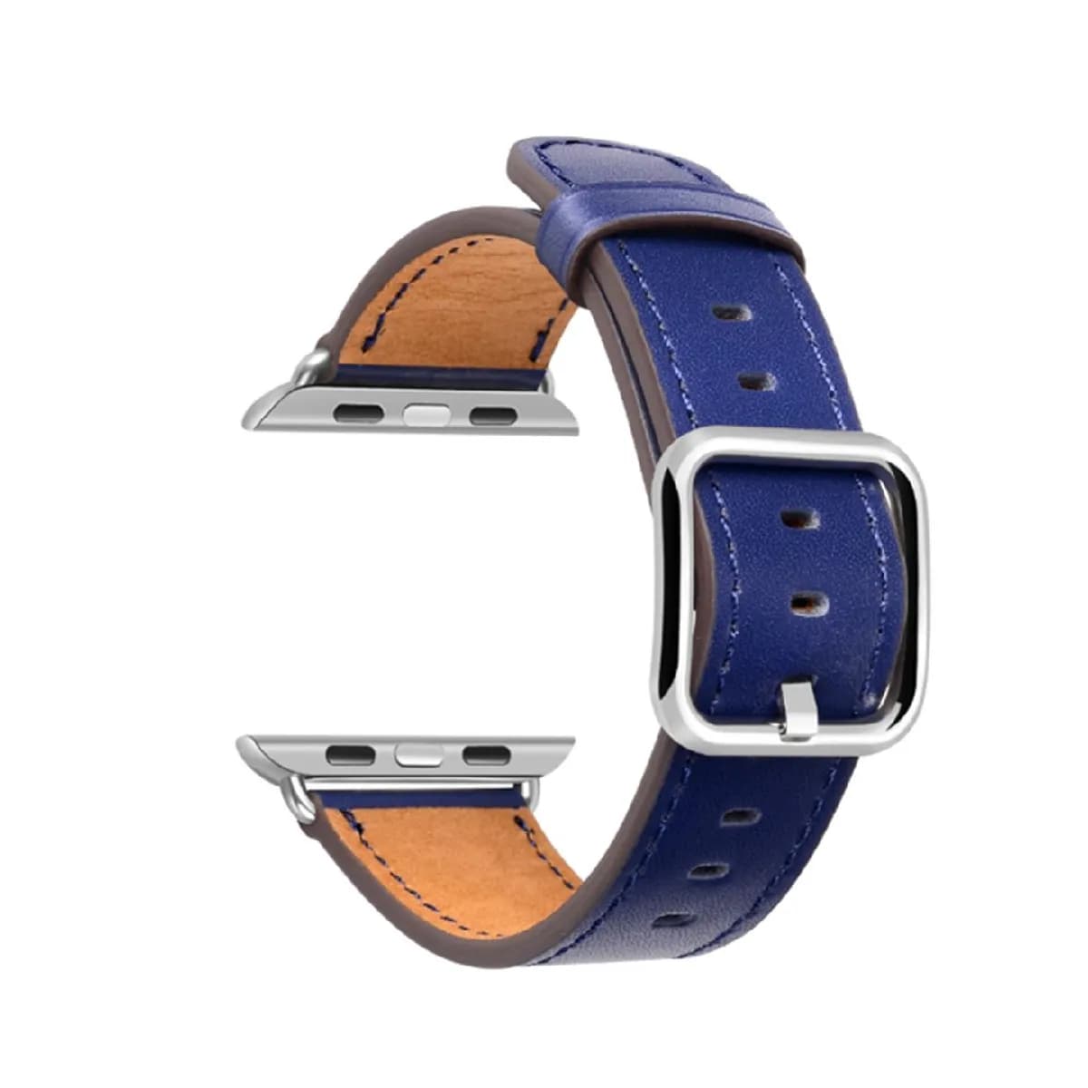 Bracelet de montre en cuir pour Apple Watch Series 1 - 38-40 mm - Bleu