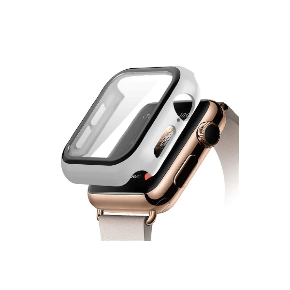 Phonecare Coque de protection en polycarbonate pour Apple Watch Series 9 - Blanc