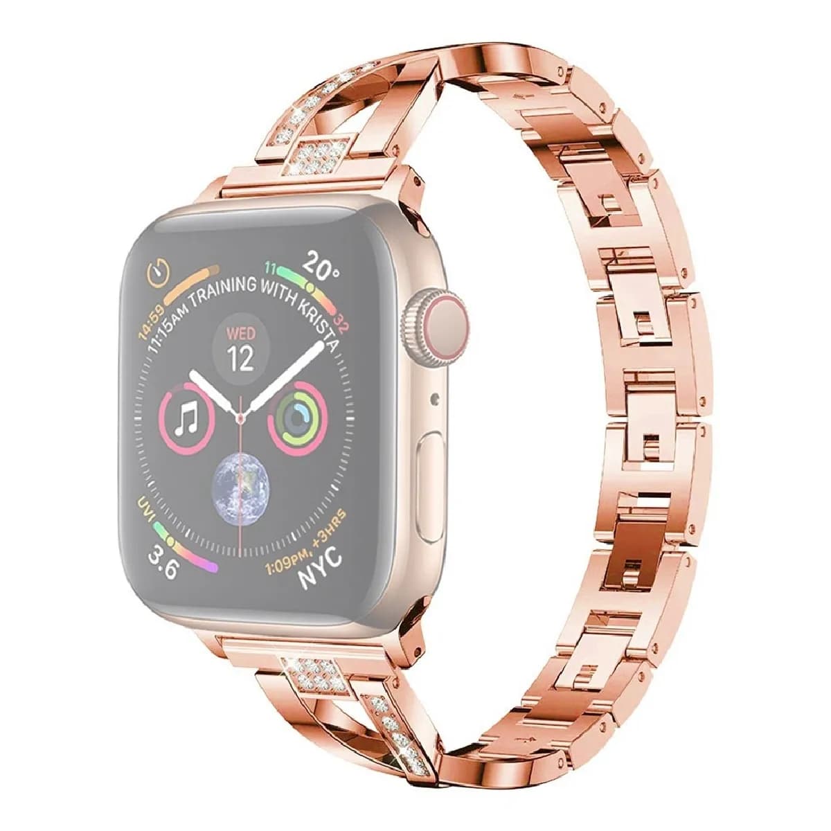 Wewoo Bracelet de montre pour Apple Watch - Or