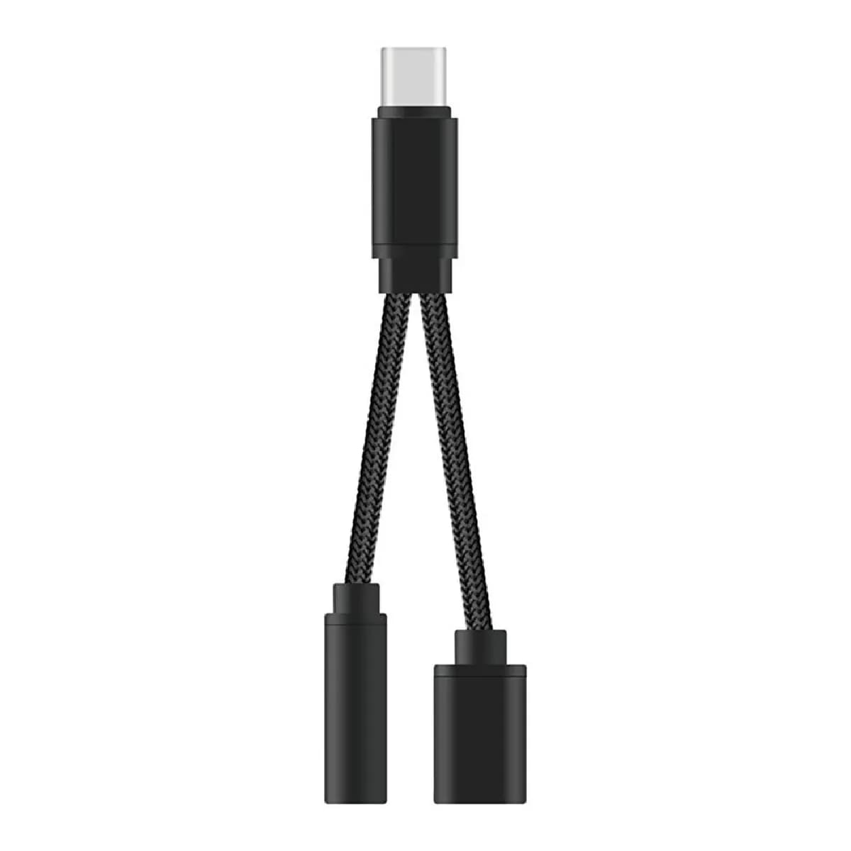 Visiodirect Adaptateur audio USB-C vers jack 3,5 mm - Noir