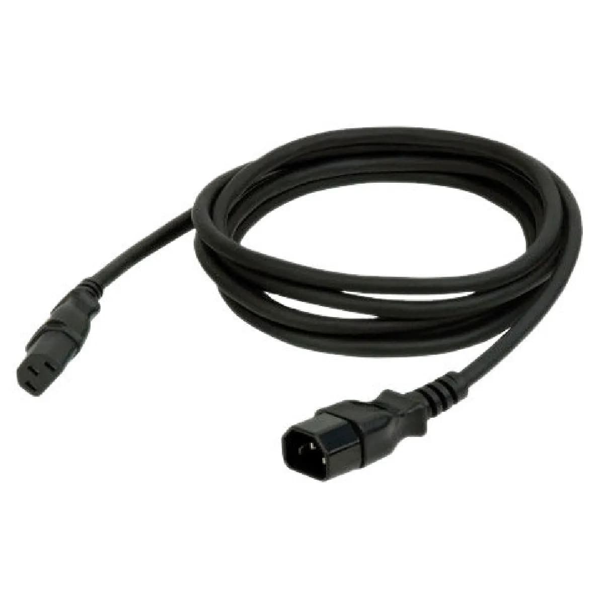 Showtec Câble d'alimentation IEC mâle-femelle - 1,5 m - Noir