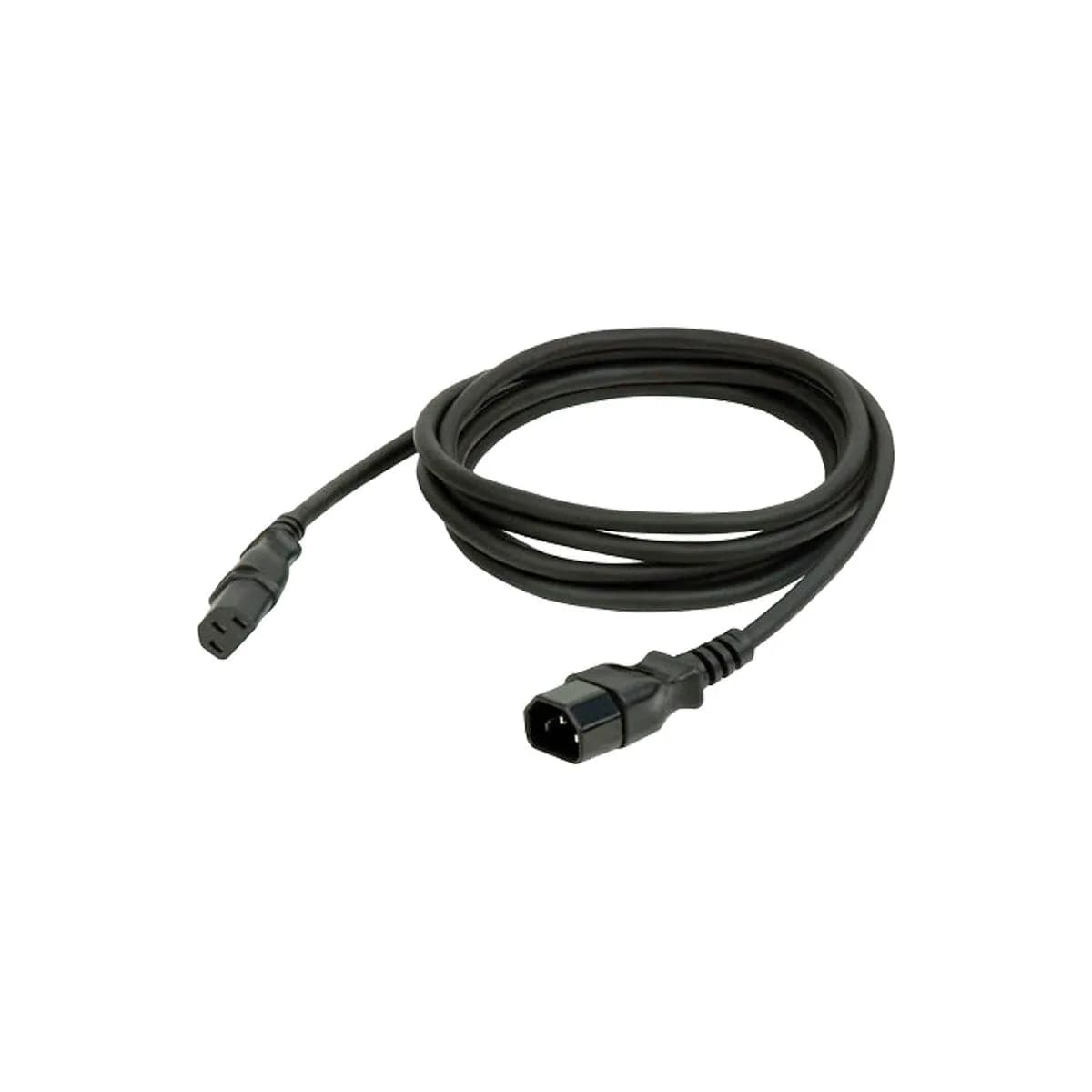 Showtec Câble d'alimentation IEC mâle-femelle - 6 m - Noir