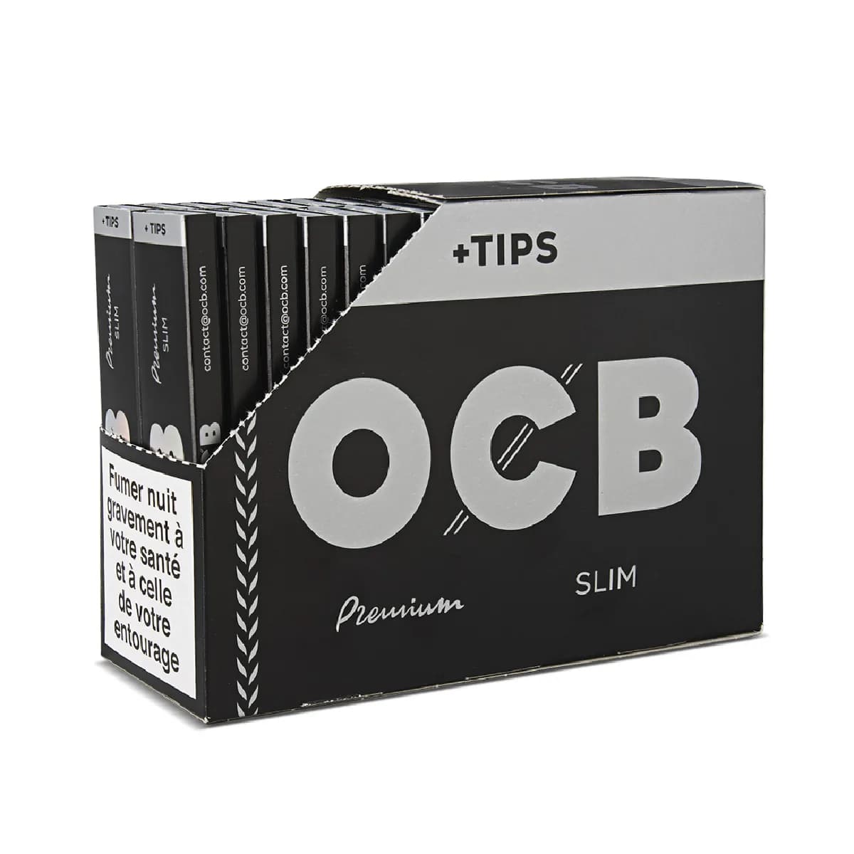 Ocb Feuilles slim avec filtres Premium - 109 x 44 mm - Pack de 32