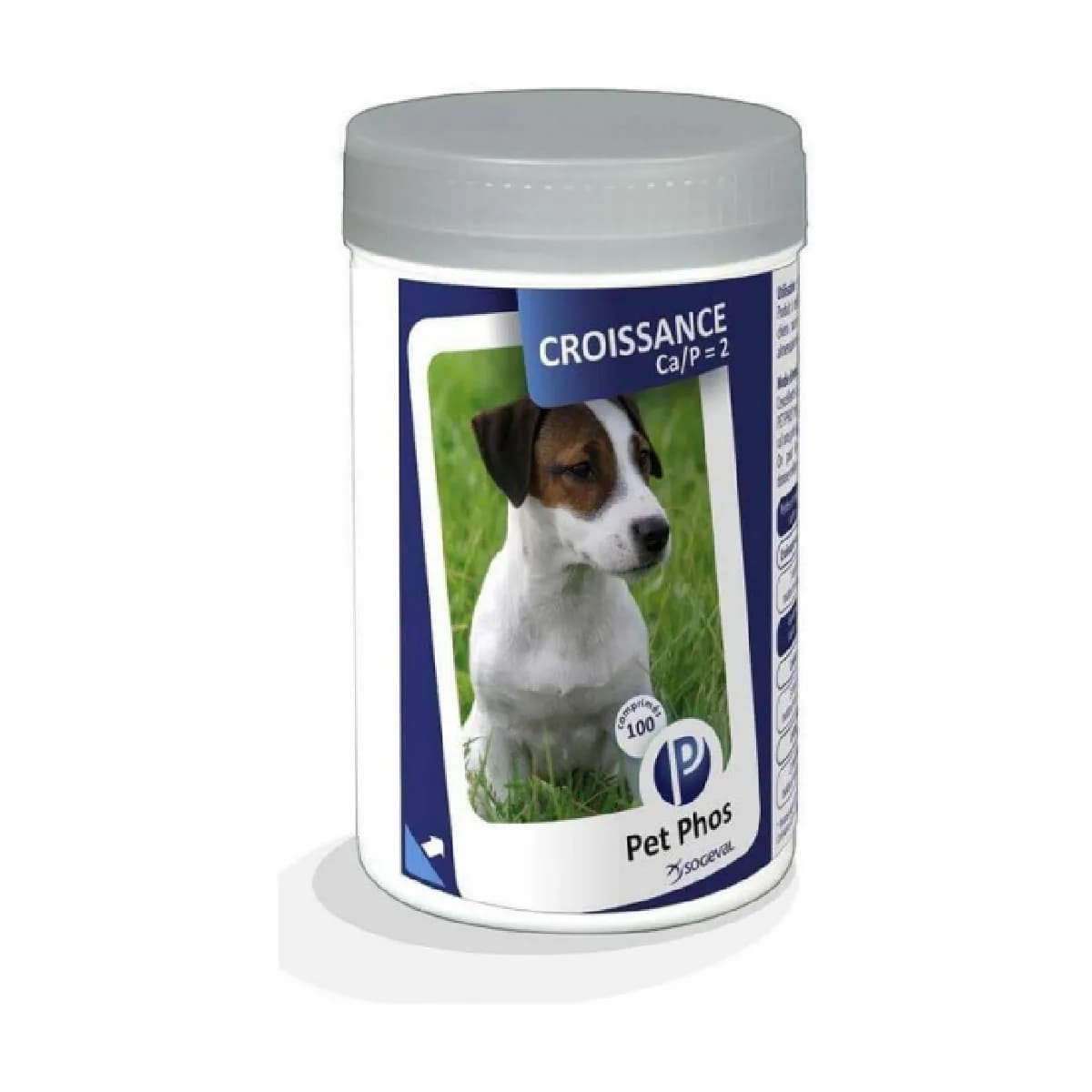 Pet-phos Complément alimentaire pour chiens en croissance CA/P=2 - 100 comprimés