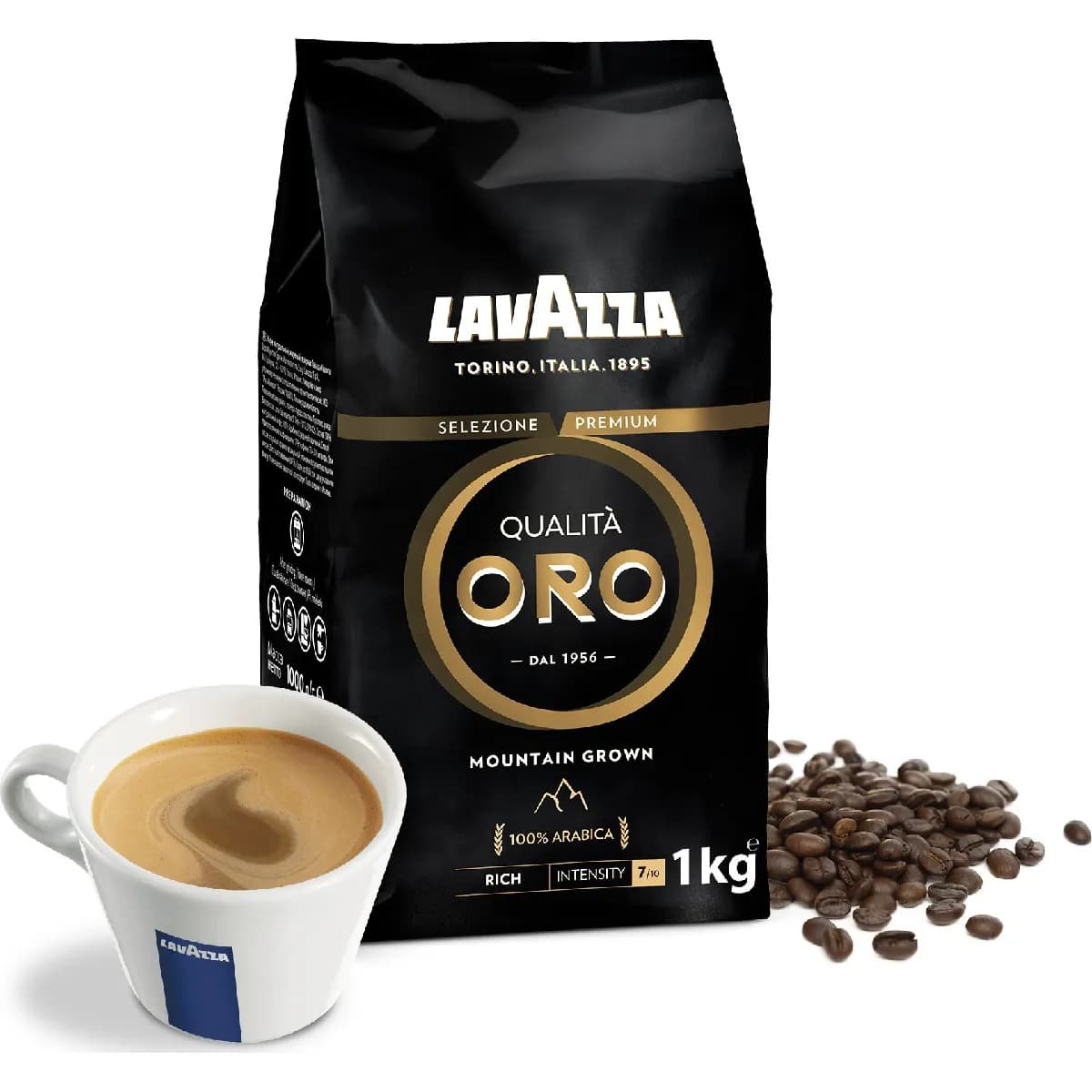 Lavazza café en grains Qualità Oro Mountain Grown - 1 kg