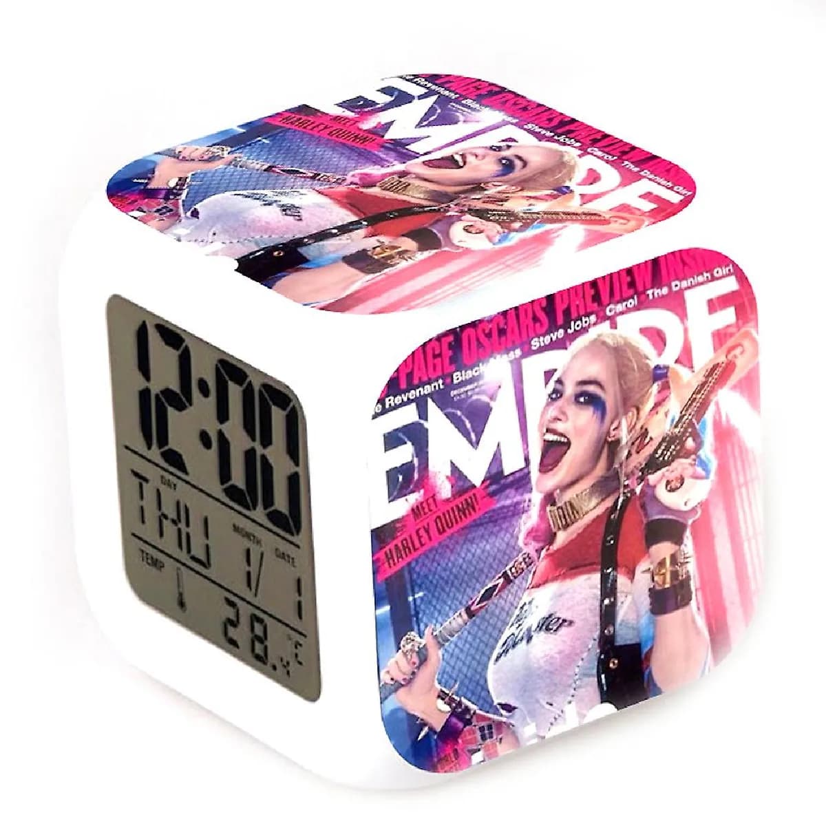 UNIVERSAL Thermomètre Réveil Cube LED Harley