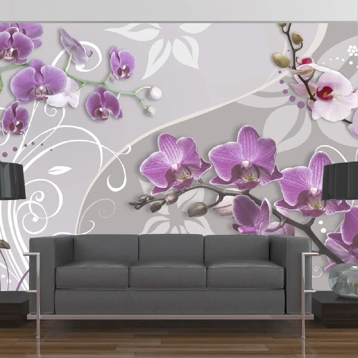 Artgeist Flight of Purple Orchids