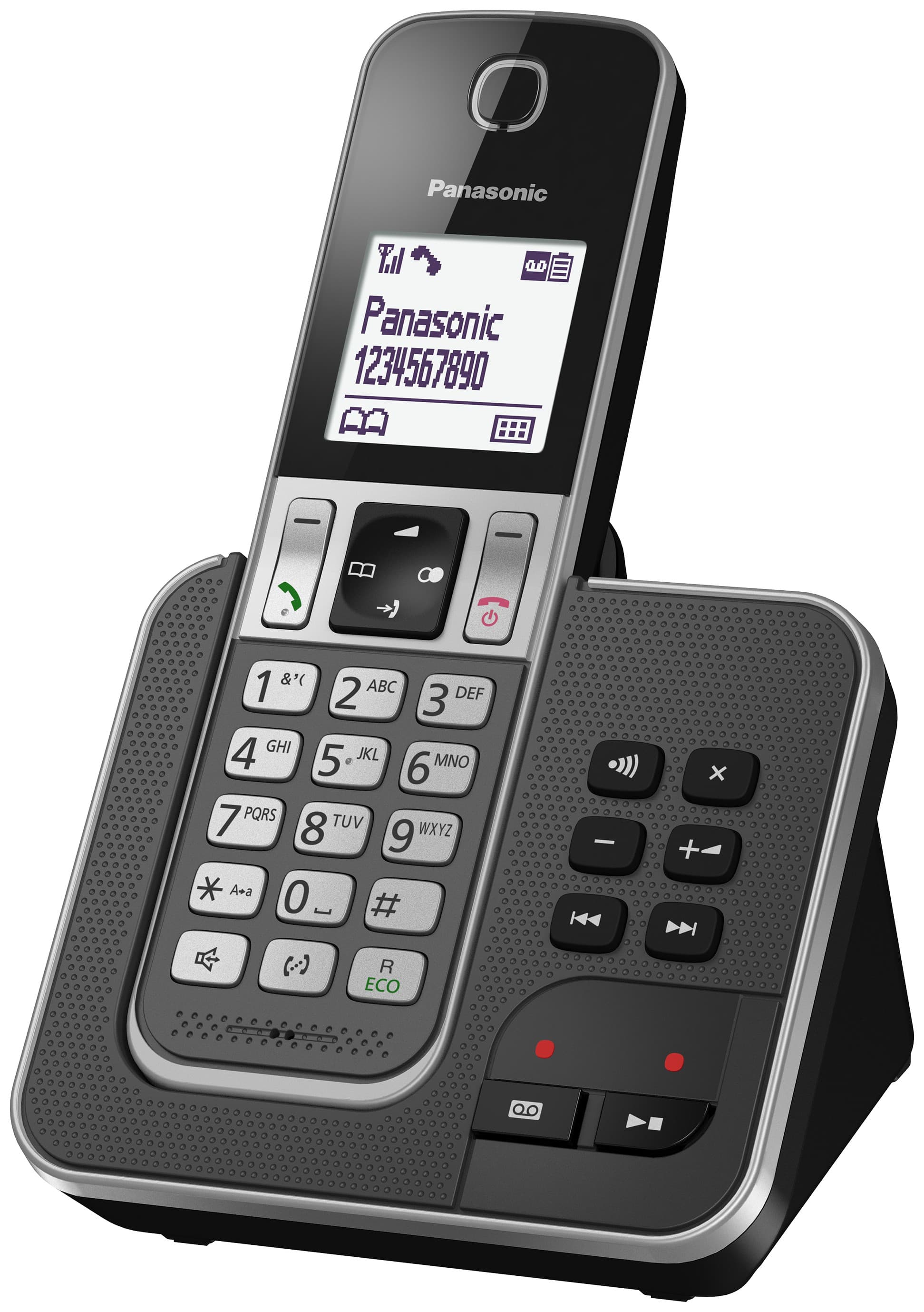 Panasonic Téléphone fixe sans fil avec répondeur KX - TGD320FRG