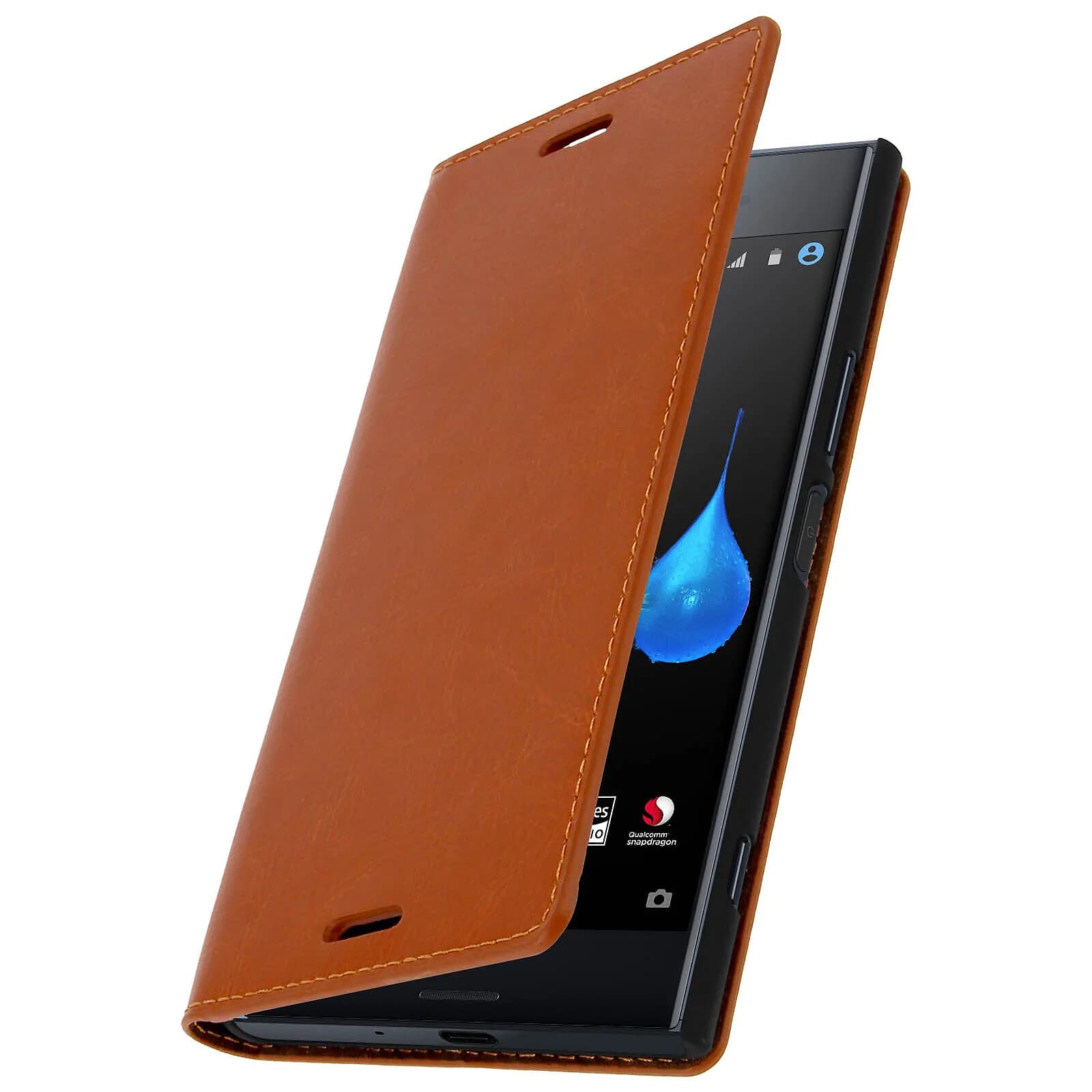 Avizar Étui pour Xperia XZ Premium Coque Clapet Portefeuille Cuir - Fonction stand