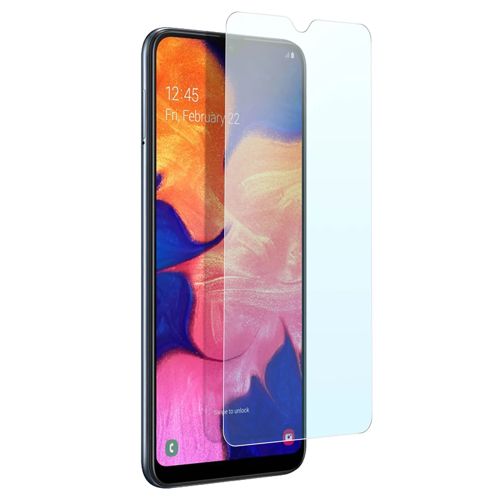 Film Samsung Galaxy A10 Protection Écran Verre trempé 9H Antichoc Transparent