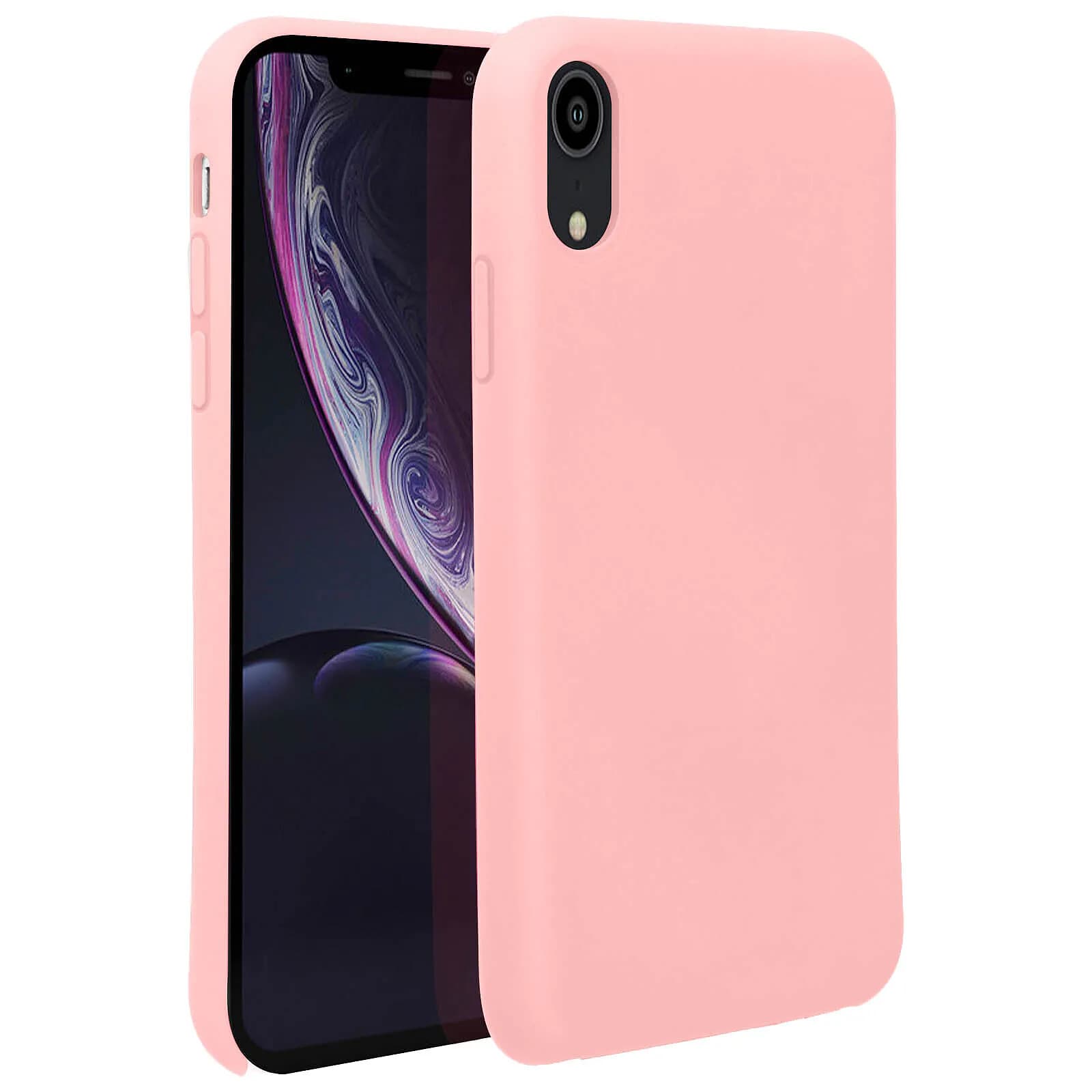 Avizar Coque pour iPhone XR Silicone Semi-rigide Mat Finition Soft Touch