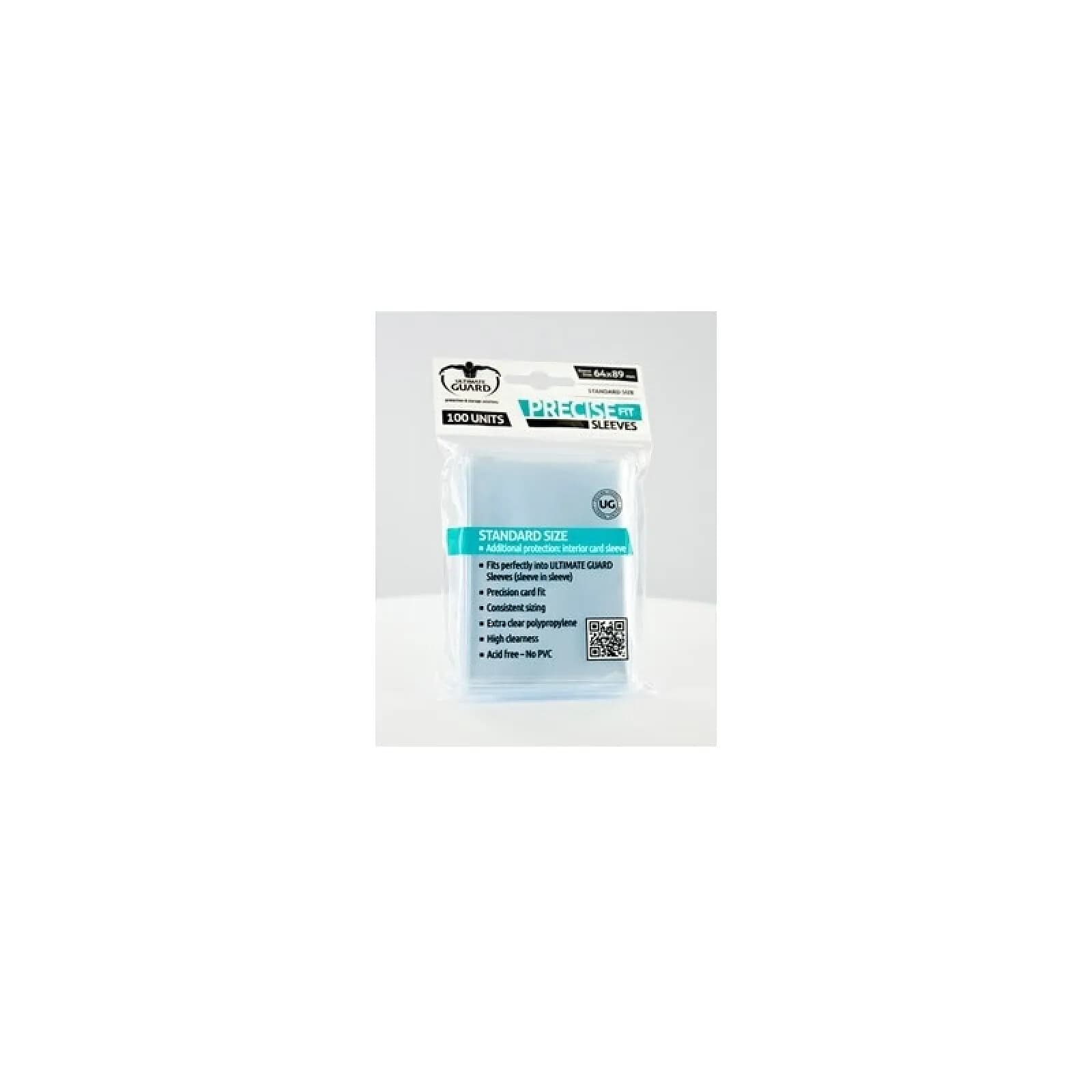 Ultimate Guard - 100 pochettes Precise-Fit Sleeves taille standard Transparent