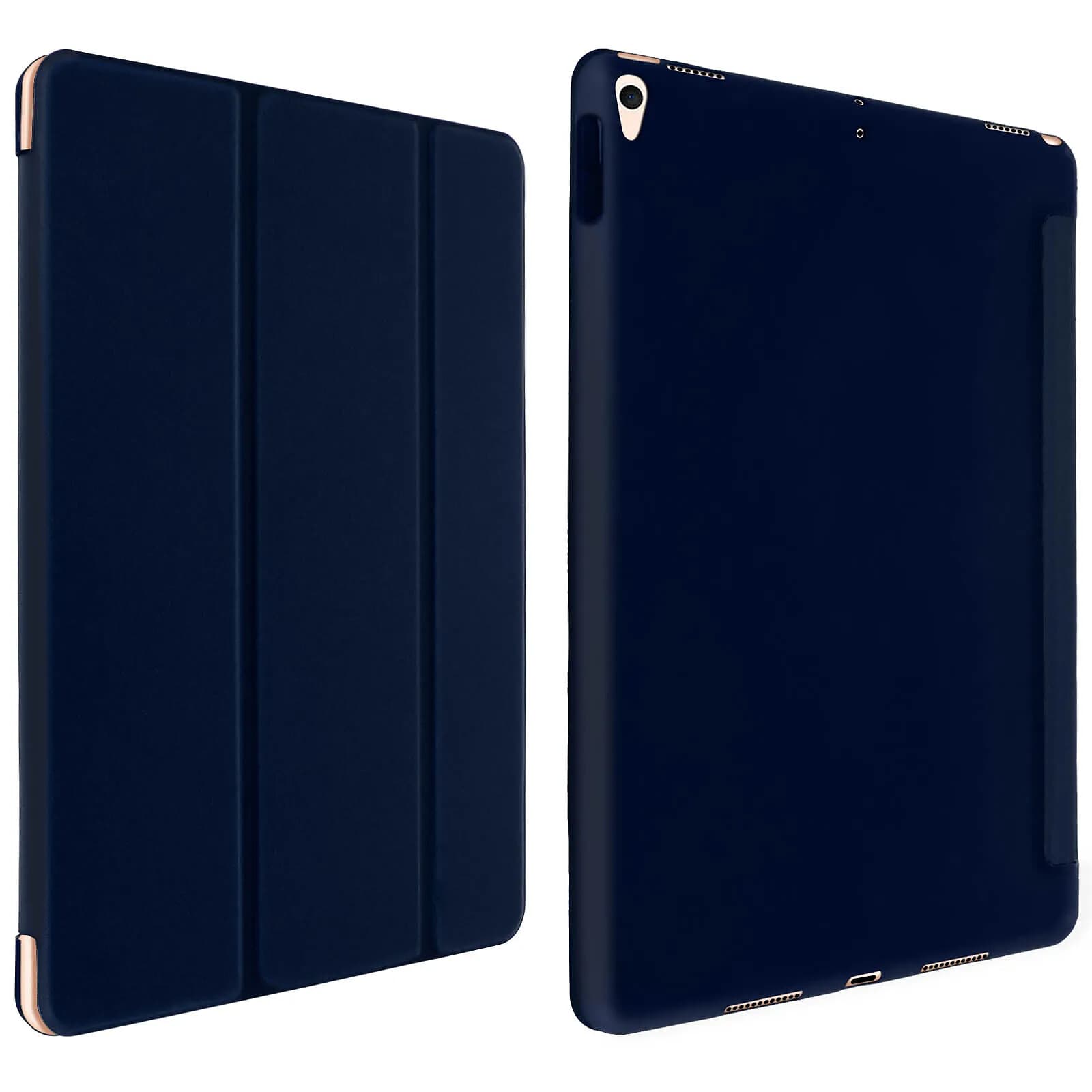 Housse pour iPad Air 3 2019 et iPad Pro 10.5 Support Vidéo Trifold Bleu nuit