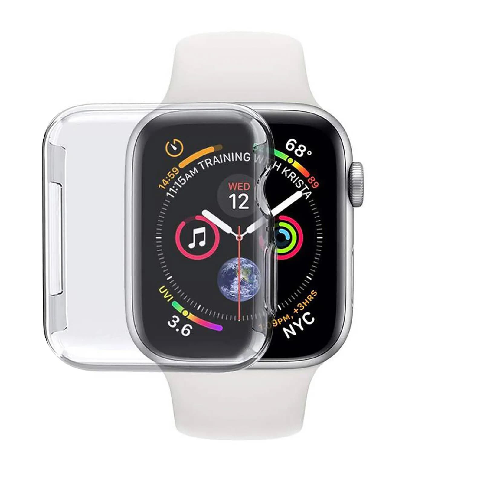 Avizar Coque Apple Watch 40mm Protection Ecran Silicone Anti-rayures