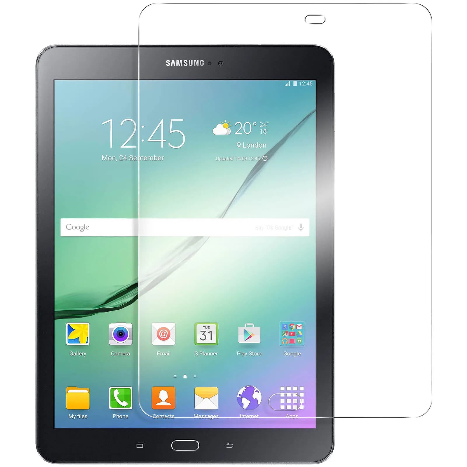 Avizar Film de protection Verre trempé 0.3mm Anti-Explosion pour Samsung Galaxy Tab S2 9,7''