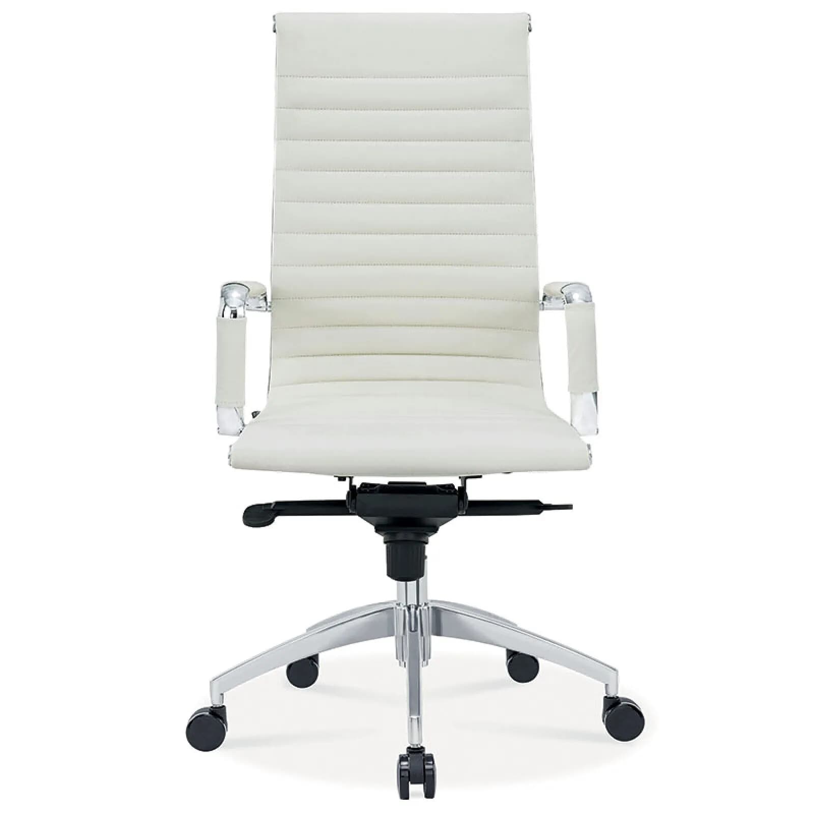 MTi Fauteuil MTGA65HD dossier haut en cuir blanc