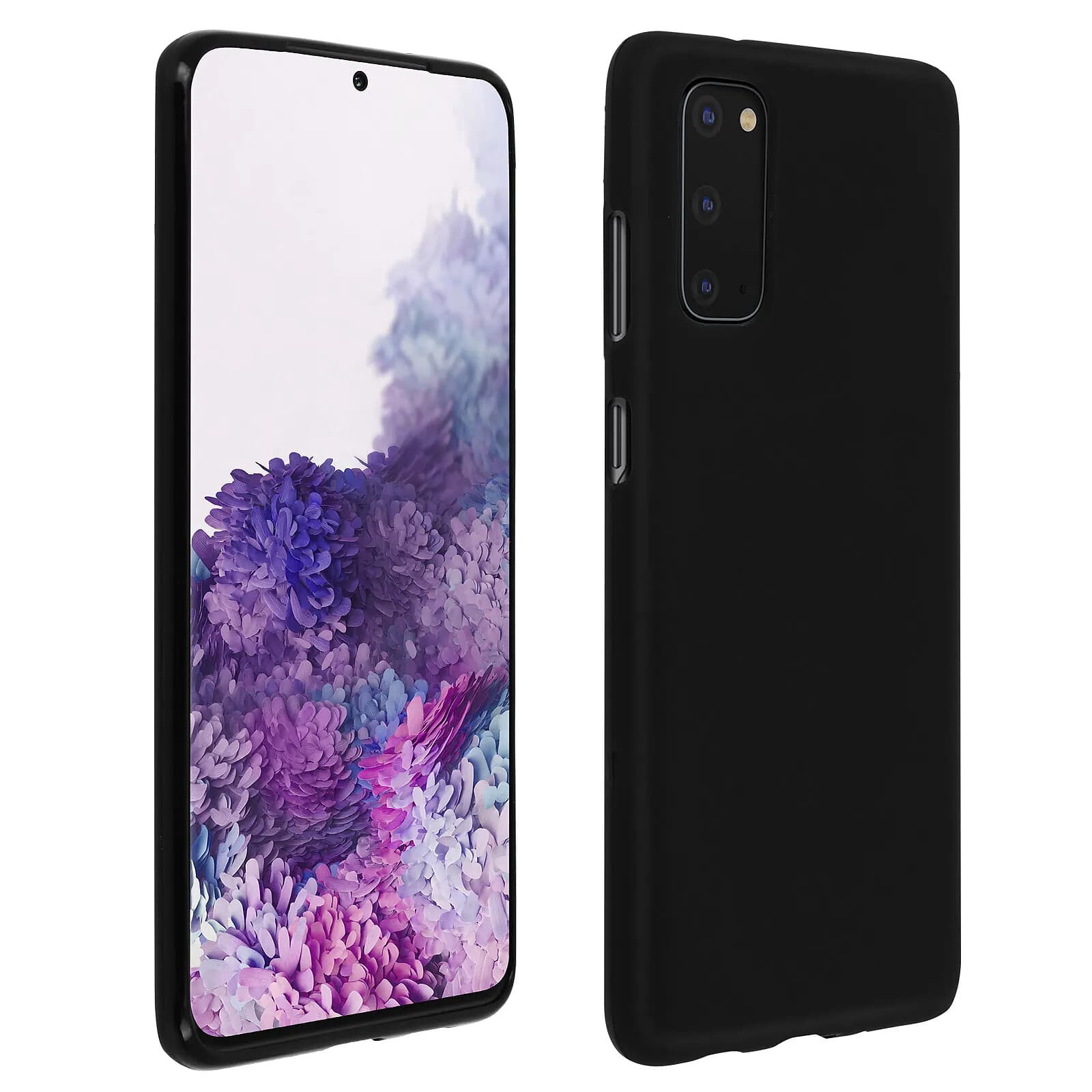 Coque pour Samsung Galaxy S20 Silicone Gel Flexible Résistant Ultra fine Noir