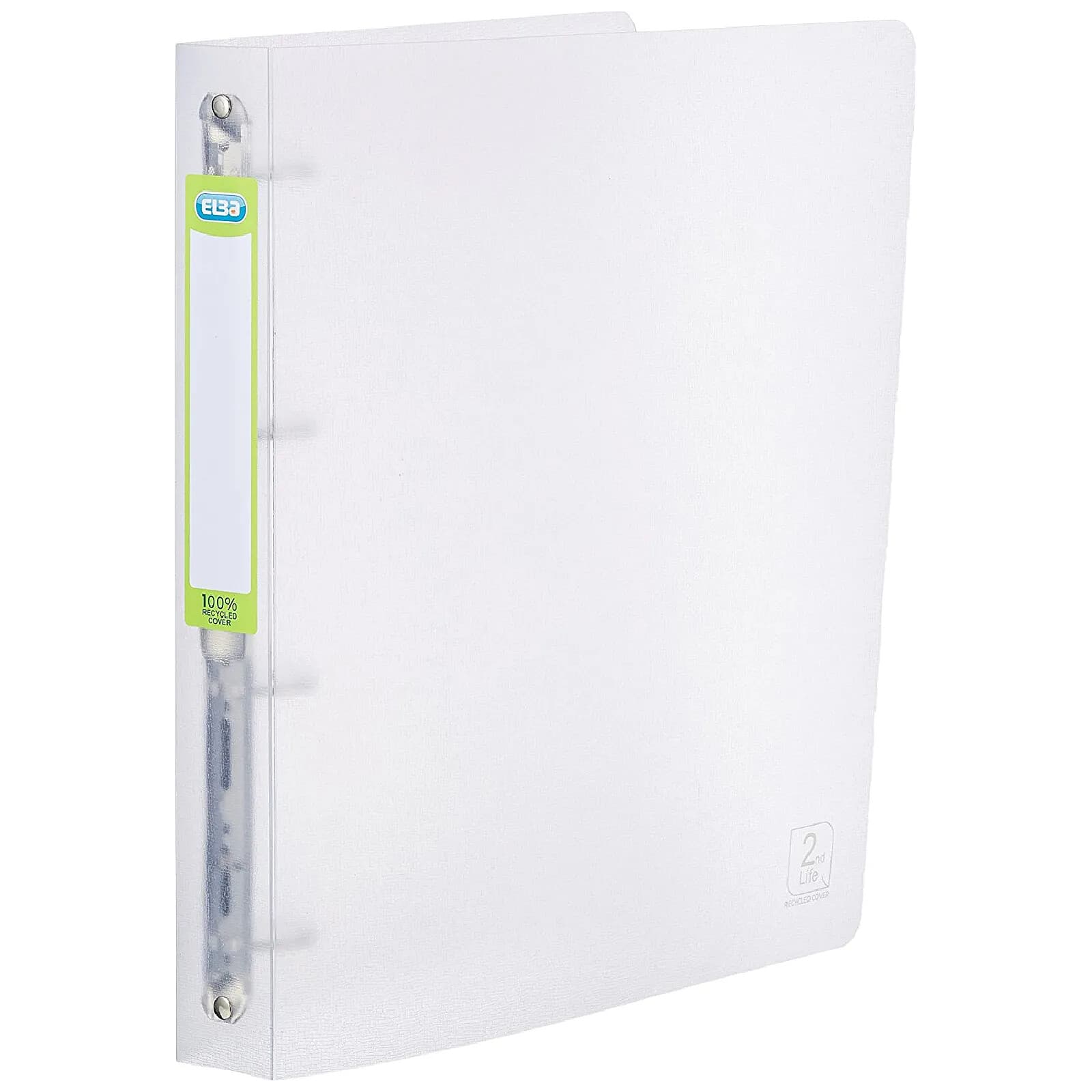 OXFORD Classeur 4 anneaux 2nd life dos de 40 mm A4 couleur incolore translucide