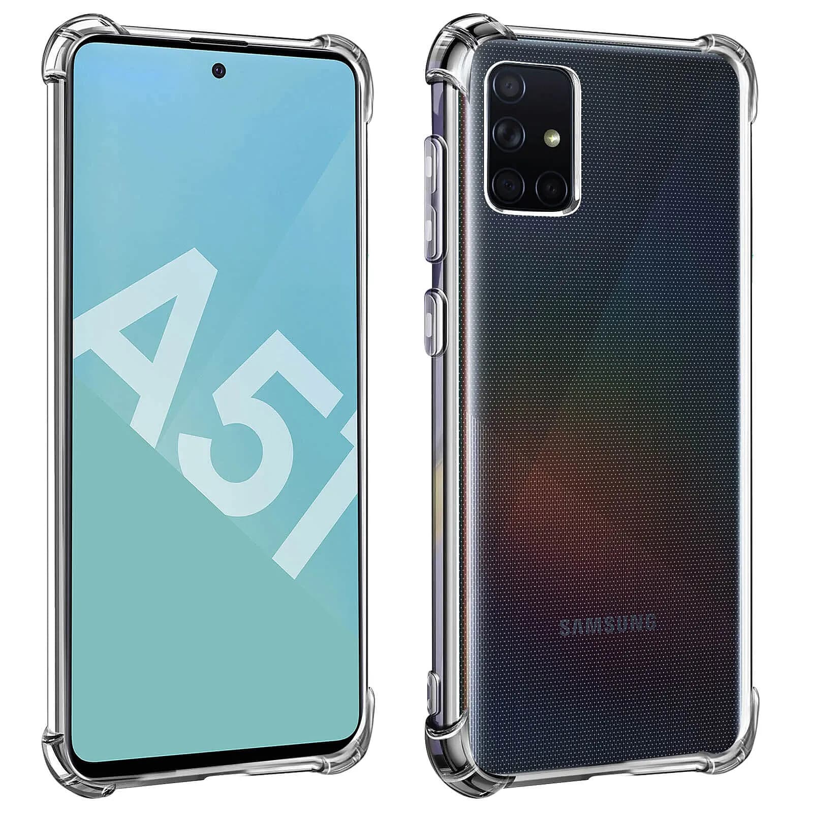 Coque Samsung Galaxy A51 Silicone Flexible Bumper Résistant Transparent