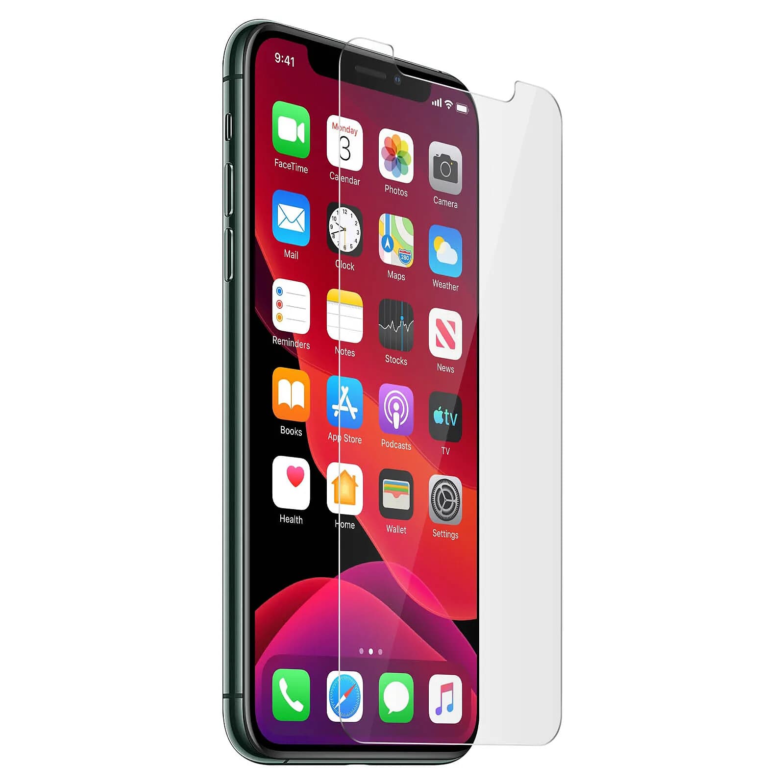 Avizar Film Écran Apple iPhone 11 Pro Max Verre Trempé Antichoc Anti traces