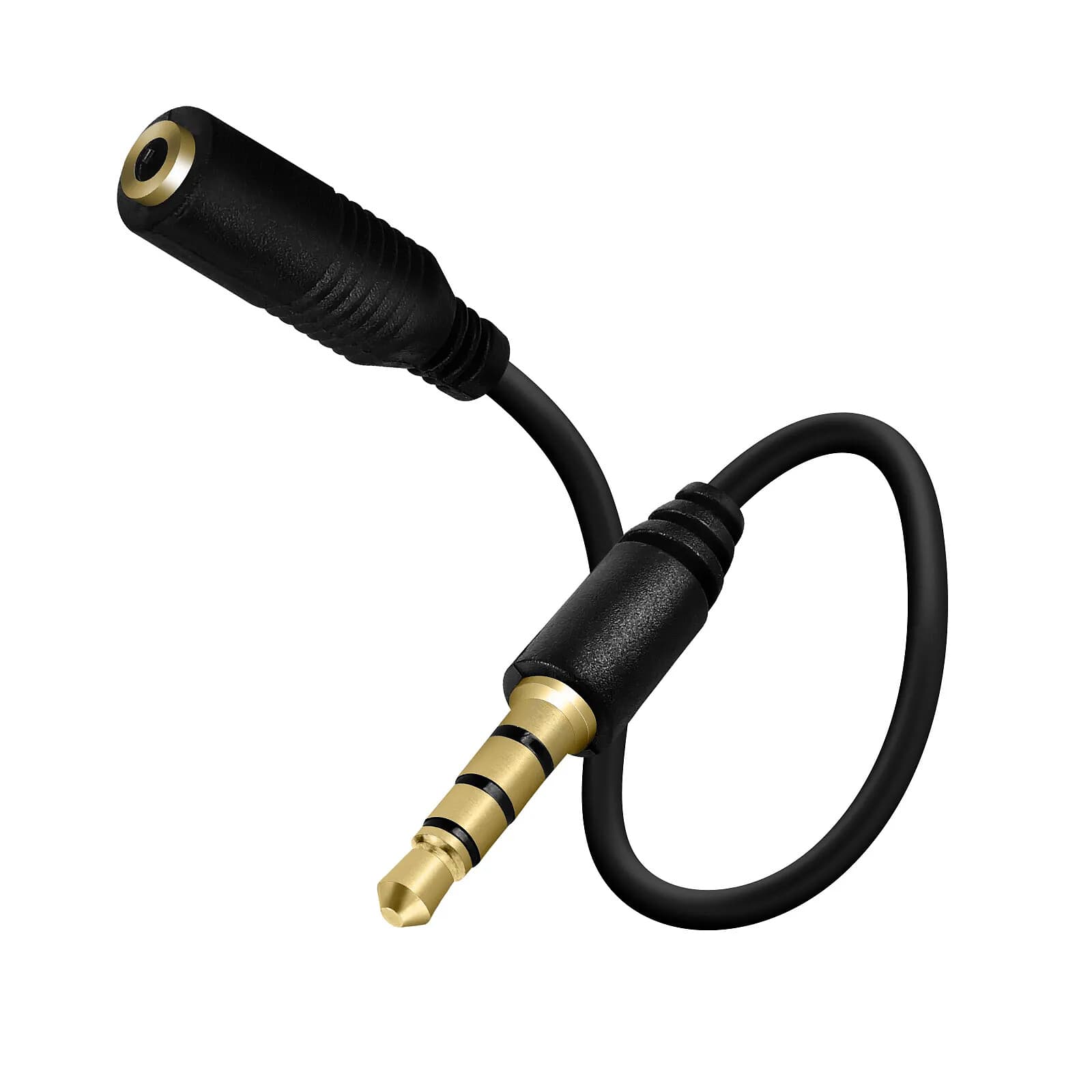 Avizar Adaptateur Jack Mâle 3.5mm vers Jack Femelle 3.5mm Son de Qualité 90mm