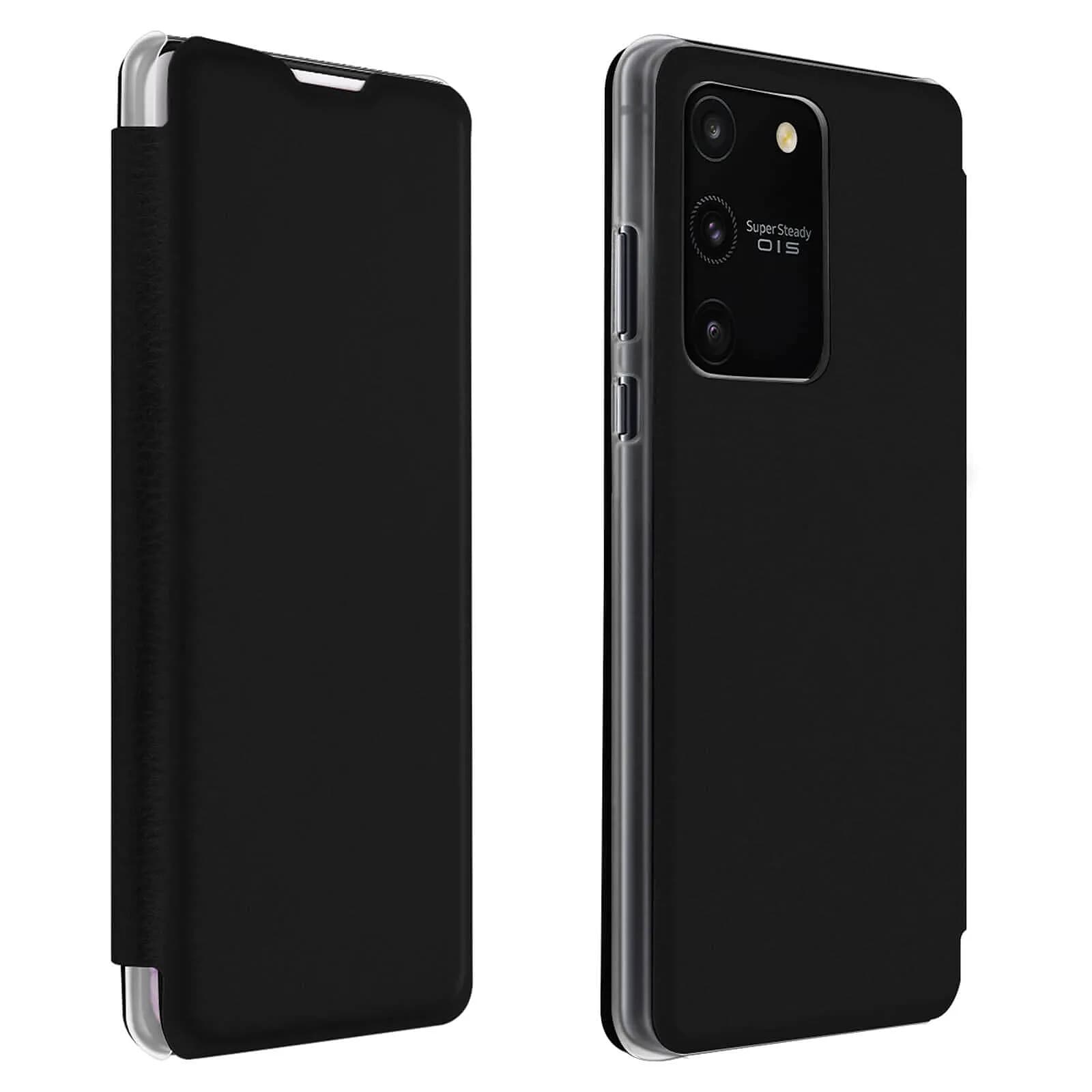 Avizar Étui pour Samsung Galaxy S10 Lite éco-cuir texturé Antichocs Anti-rayures Porte-carte