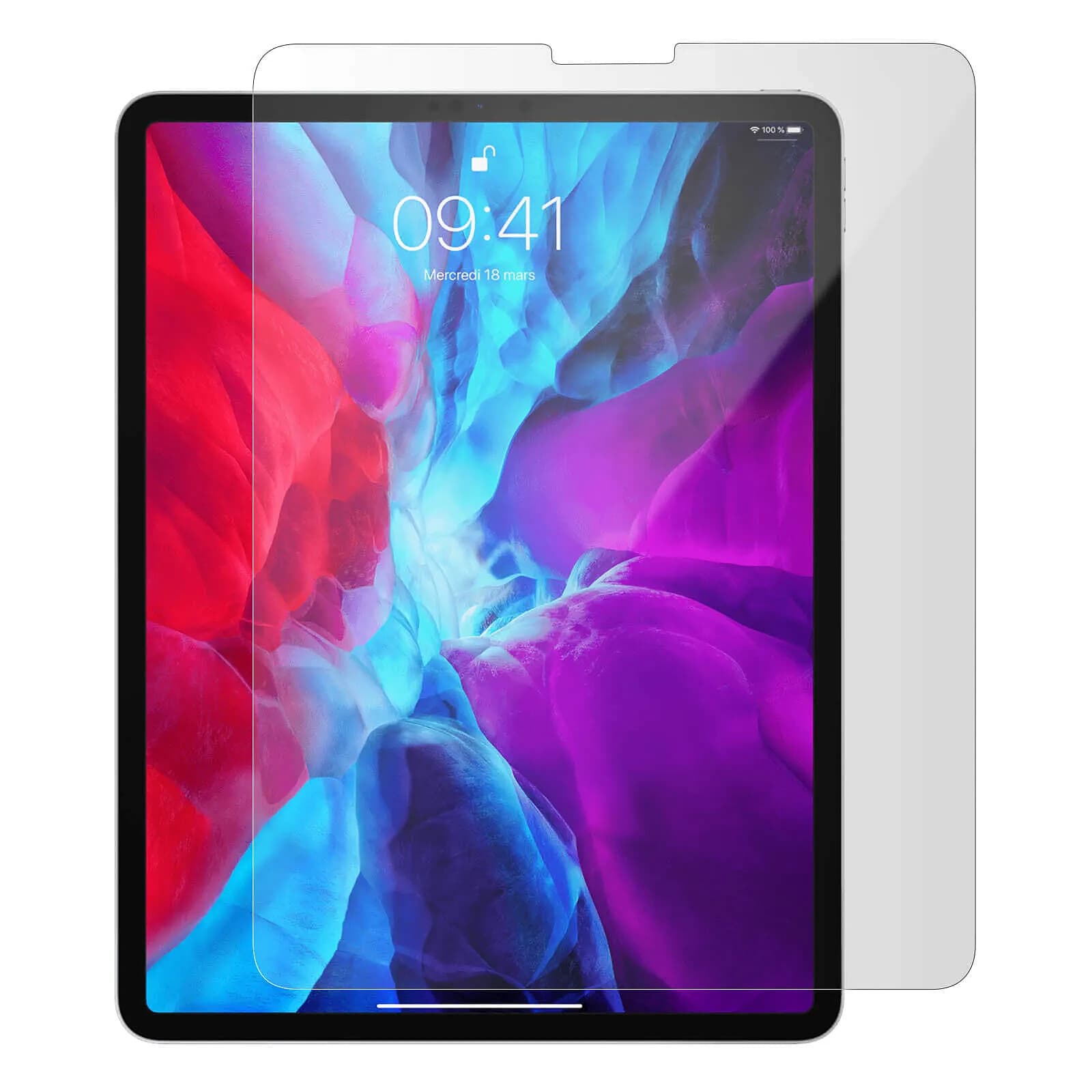 Verre Trempé Mocolo pour iPad Pro 11 et Air 2024 , 2022 , 2020 Transparent