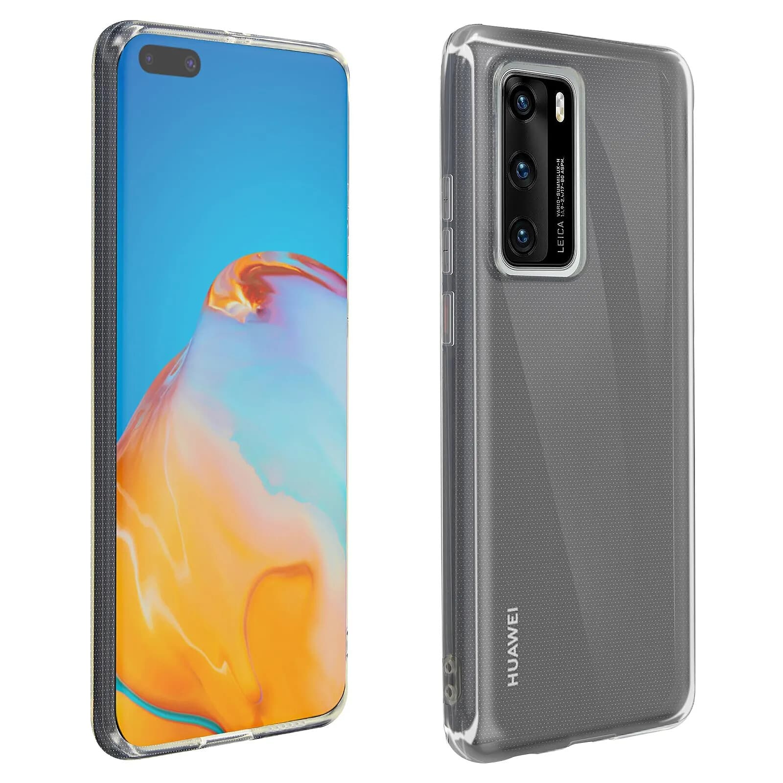 Avizar Coque Huawei P40 Silicone Flexible Résistant Ultra fine