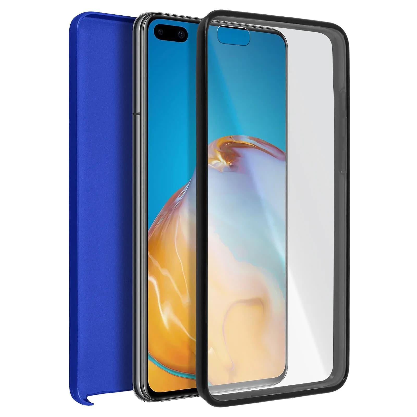 Avizar Coque pour Huawei P40 Pro Arrière Rigide + Avant Souple