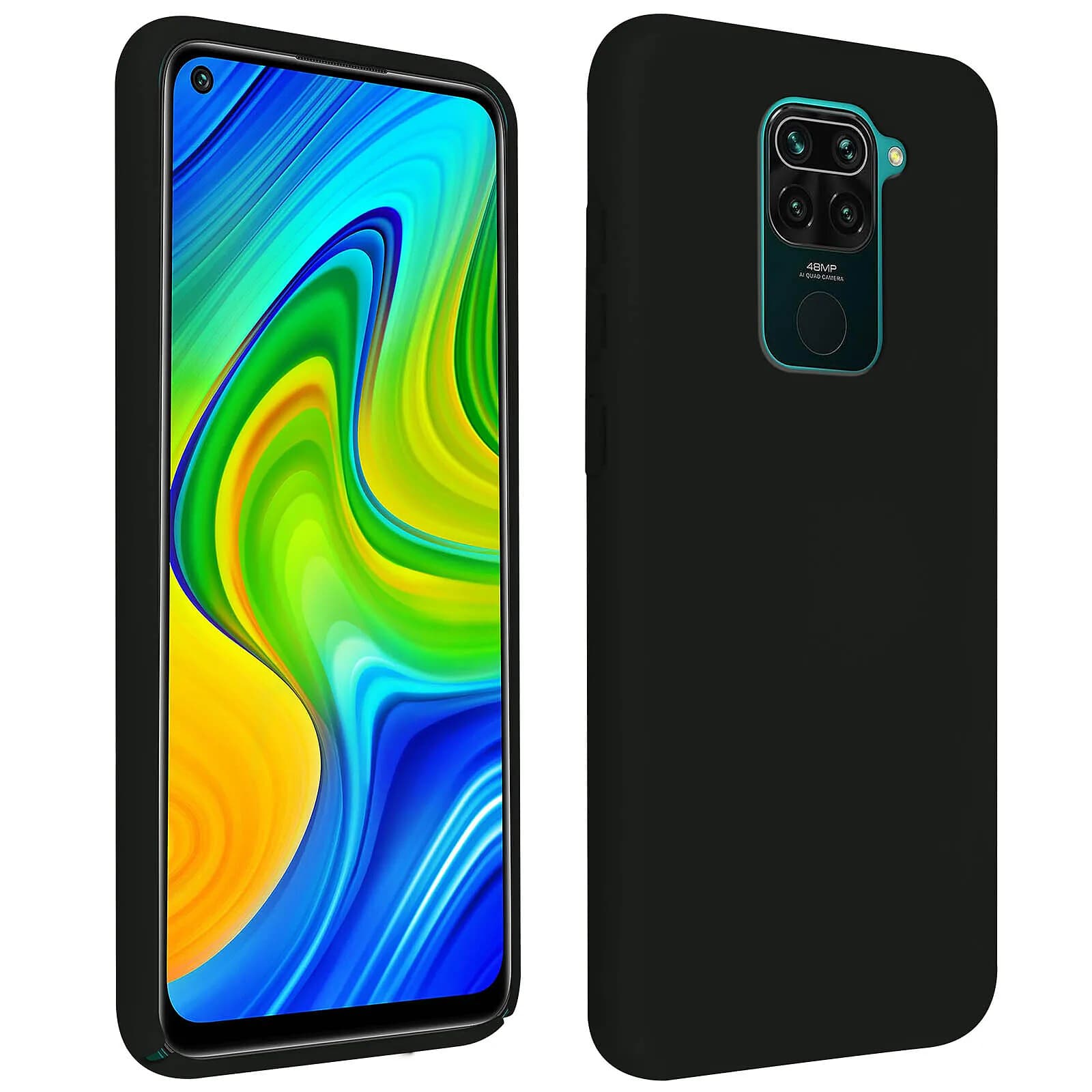 Avizar Coque pour Xiaomi Redmi Note 9 Silicone Semi-rigide Finition Soft Touch
