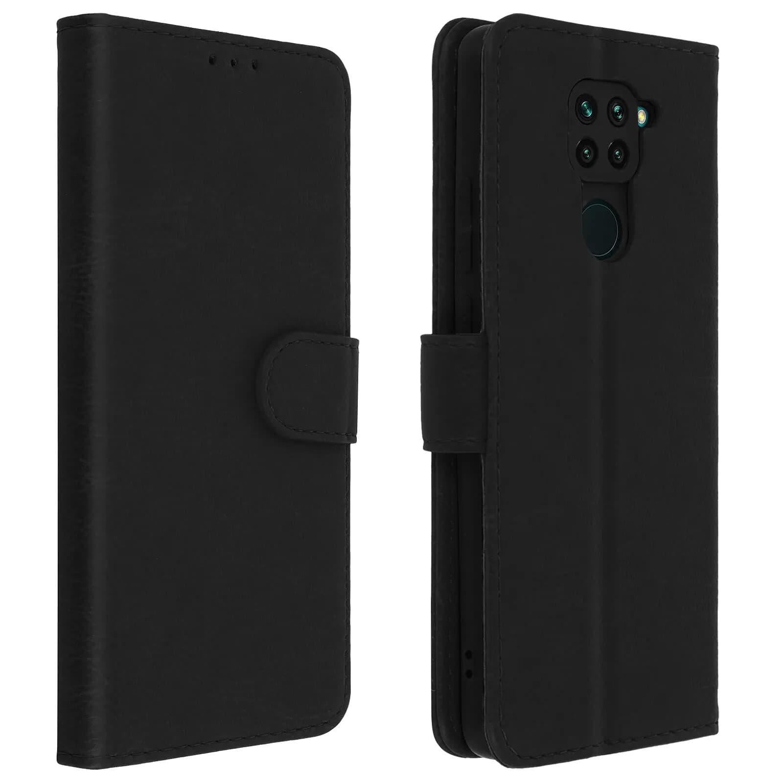 Avizar Étui pour Xiaomi Redmi Note 9 Housse Intégrale Porte-carte Fonction Support