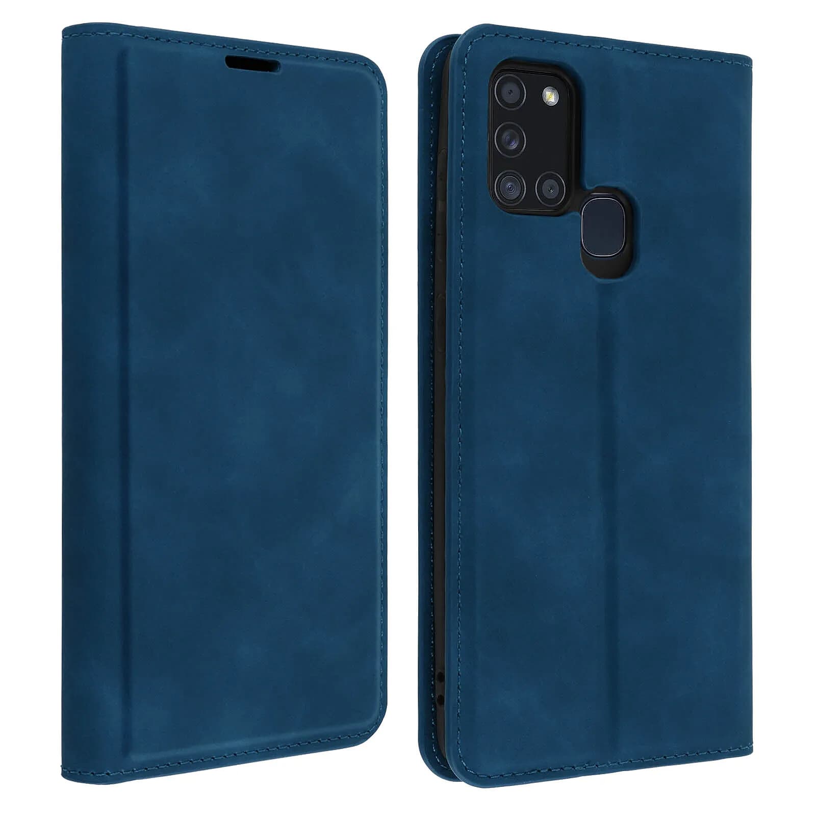 Avizar Housse pour Samsung Galaxy A21s Soft Touch Porte-carte Fonction Support