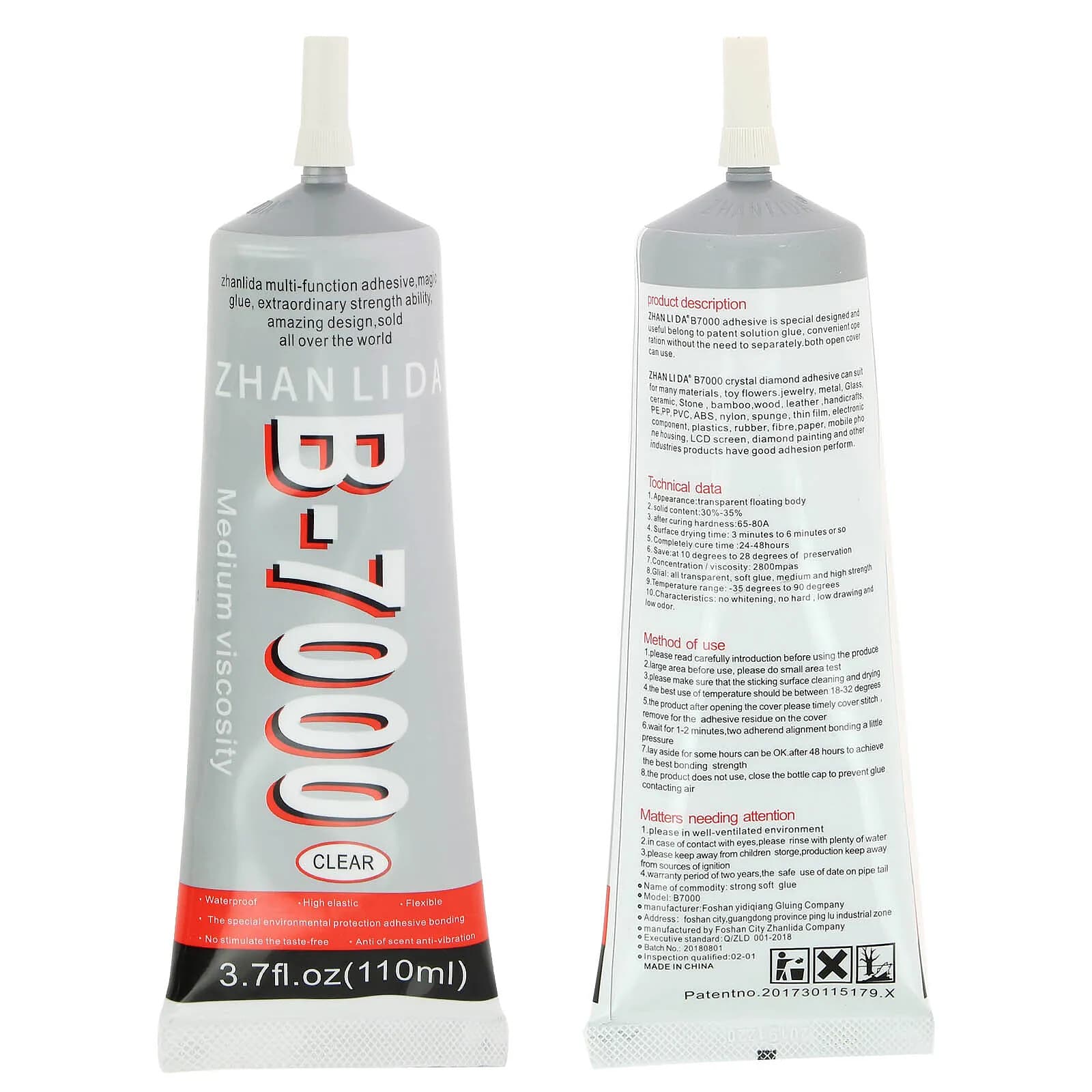 Colle B-7000 110ml Remplacement et Réparation LCD, Vitre et Châssis Transparent