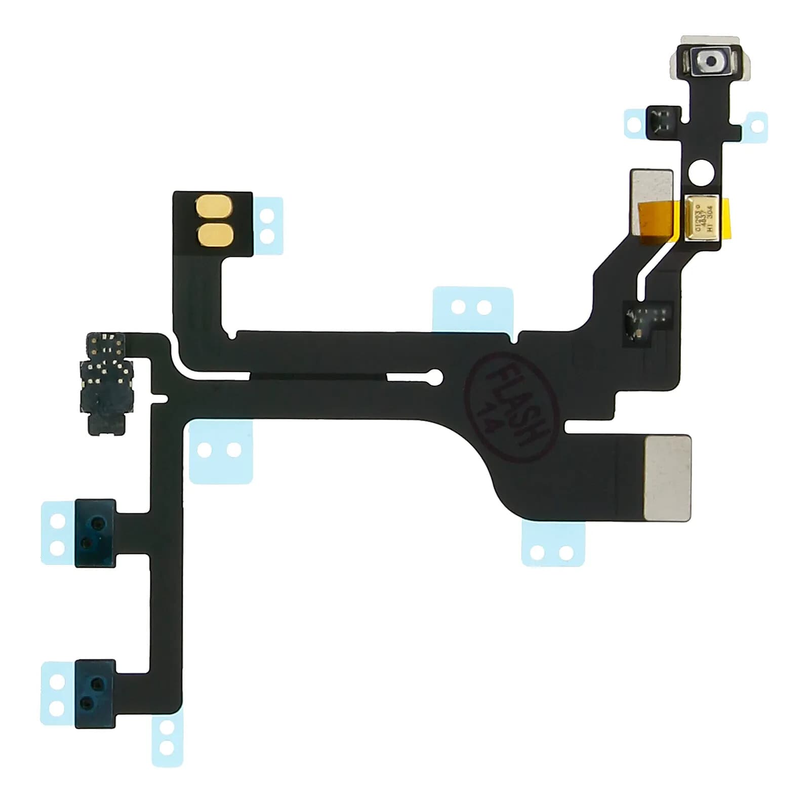 Avizar Nappe Power Bouton On/Off + Volume + Haut parleur + Flash pour iPhone 5C