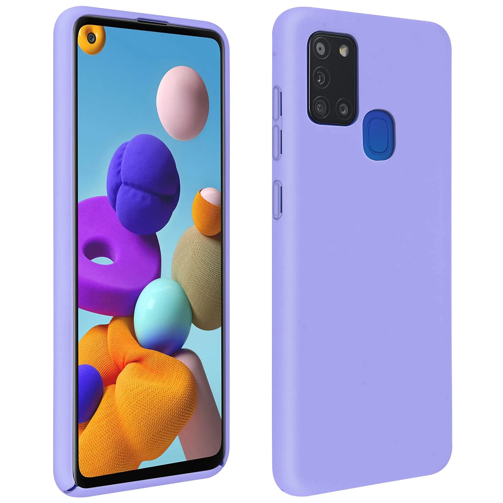 Avizar Coque pour Samsung Galaxy A21s Silicone Semi-rigide Finition Soft Touch
