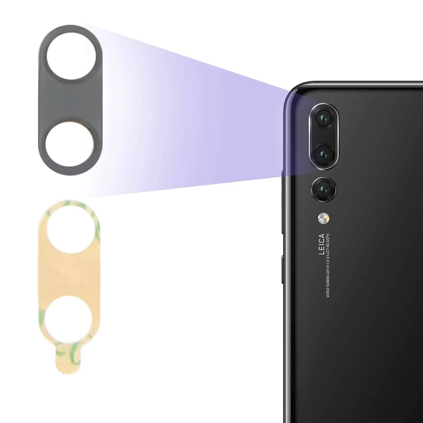Avizar Lentille caméra arrière pour Huawei P20 Pro Verre protection
