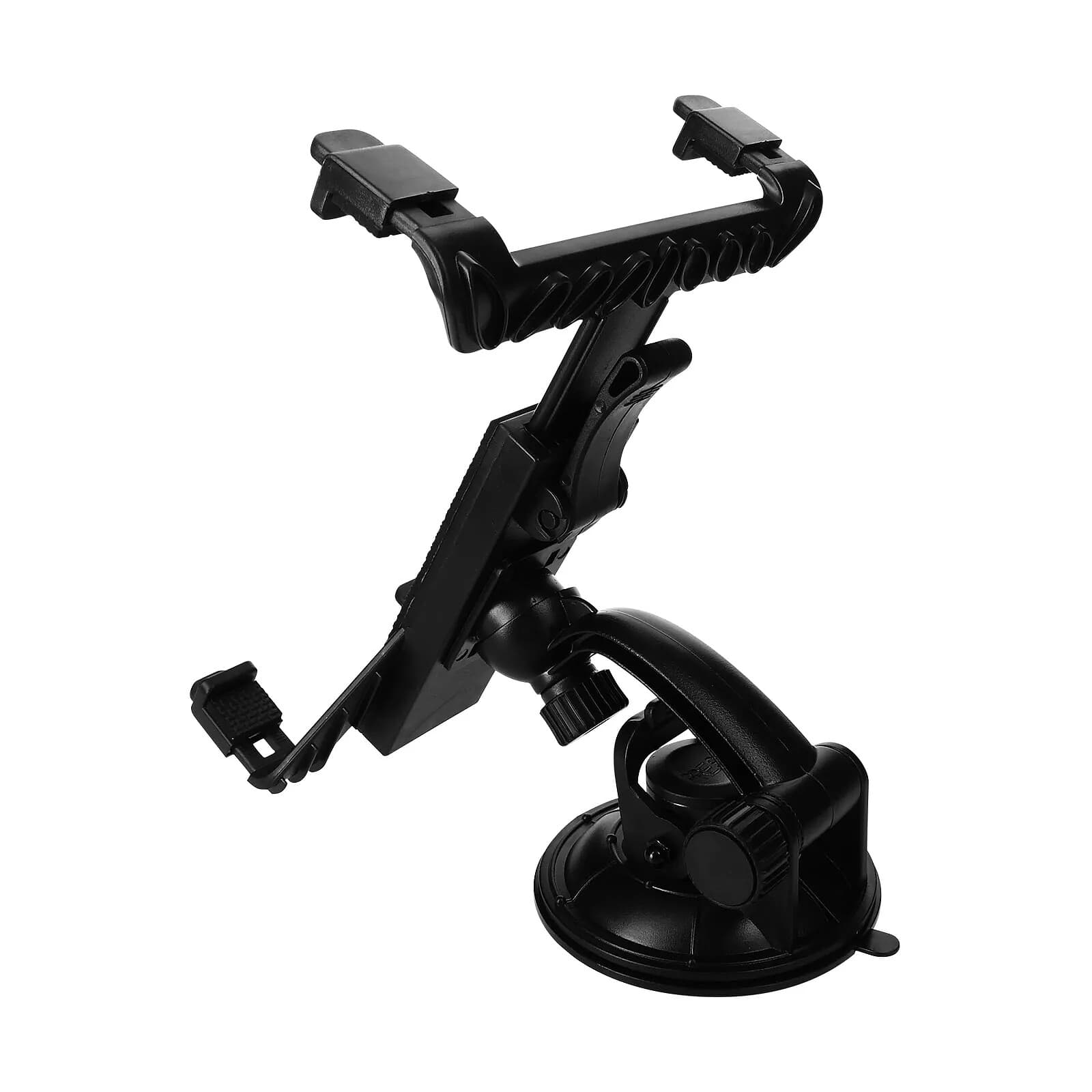 Support Voiture Tablette Fixation Ventouse Pare-brise ou Tableau de Bord Rotatif Noir