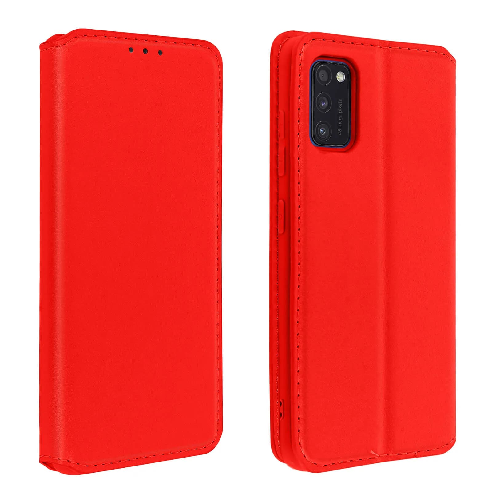 Avizar Housse pour Samsung A41 Clapet Porte-cartes Fonction Support Fin et Élégant