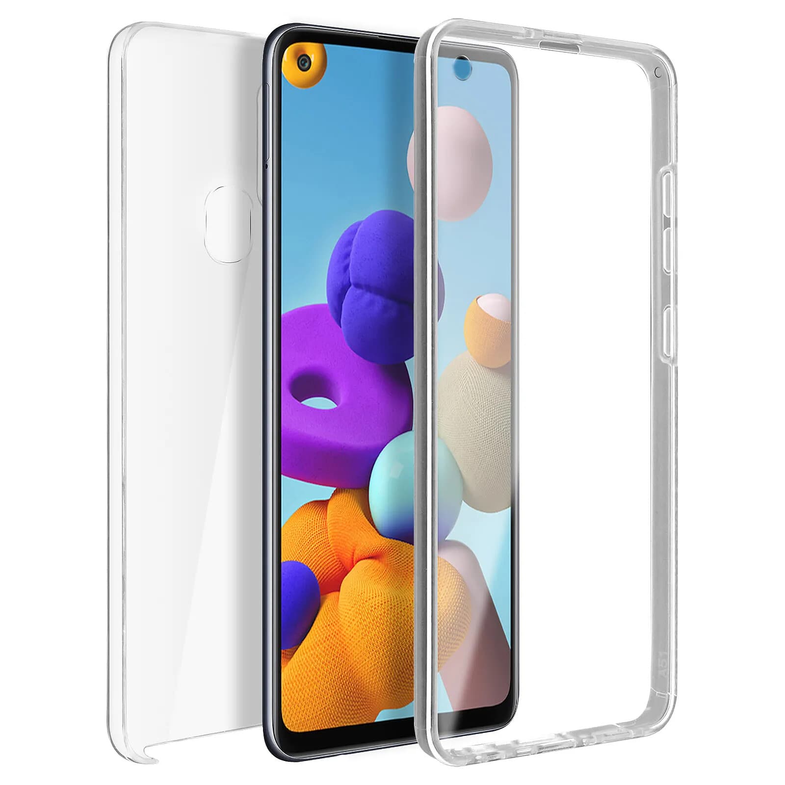 Avizar Coque Samsung Galaxy A21s Protection Arrière Rigide + Avant Souple