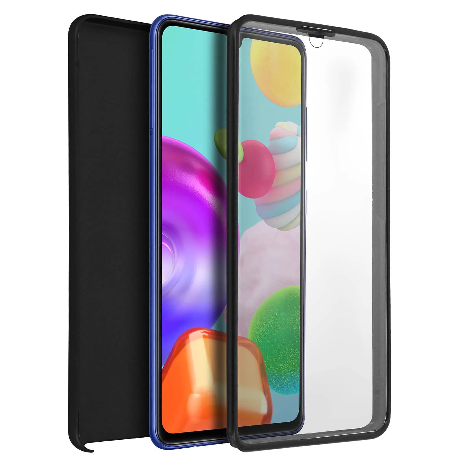 Avizar Coque pour Samsung Galaxy A41 Protection Arrière Rigide + Avant Souple