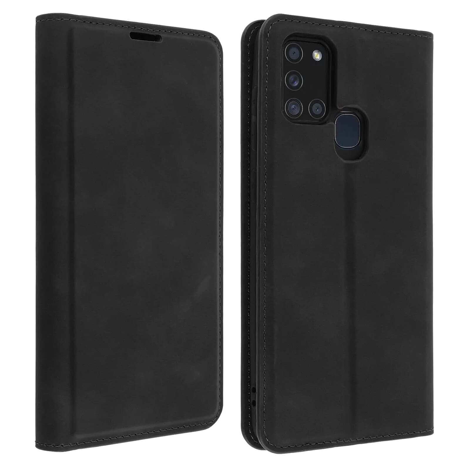 Avizar Housse pour Samsung Galaxy A21s Soft Touch Porte-carte Fonction Support
