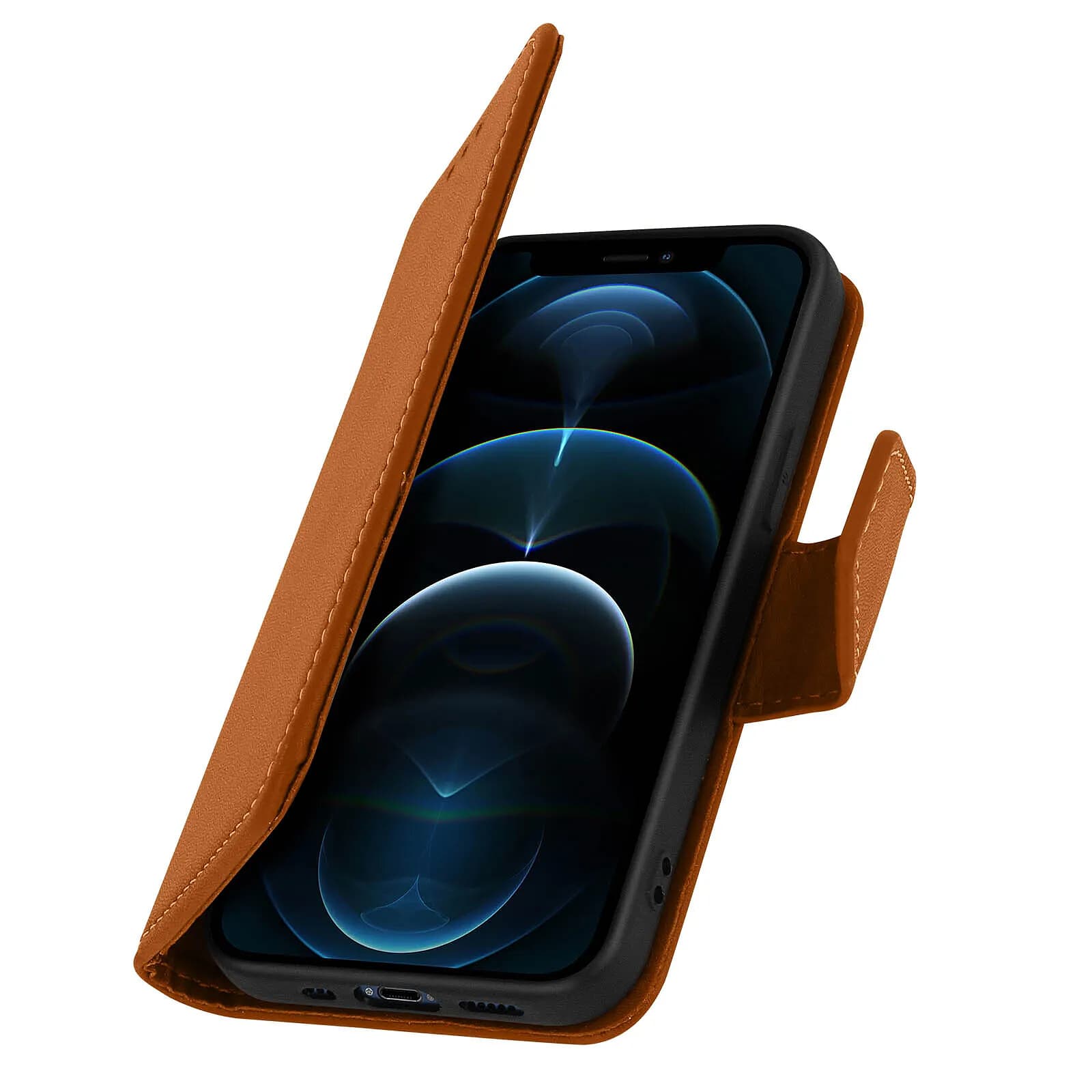 Avizar Étui Portefeuille pour iPhone 12 Pro Max en Cuir Premium avec Fonction Stand