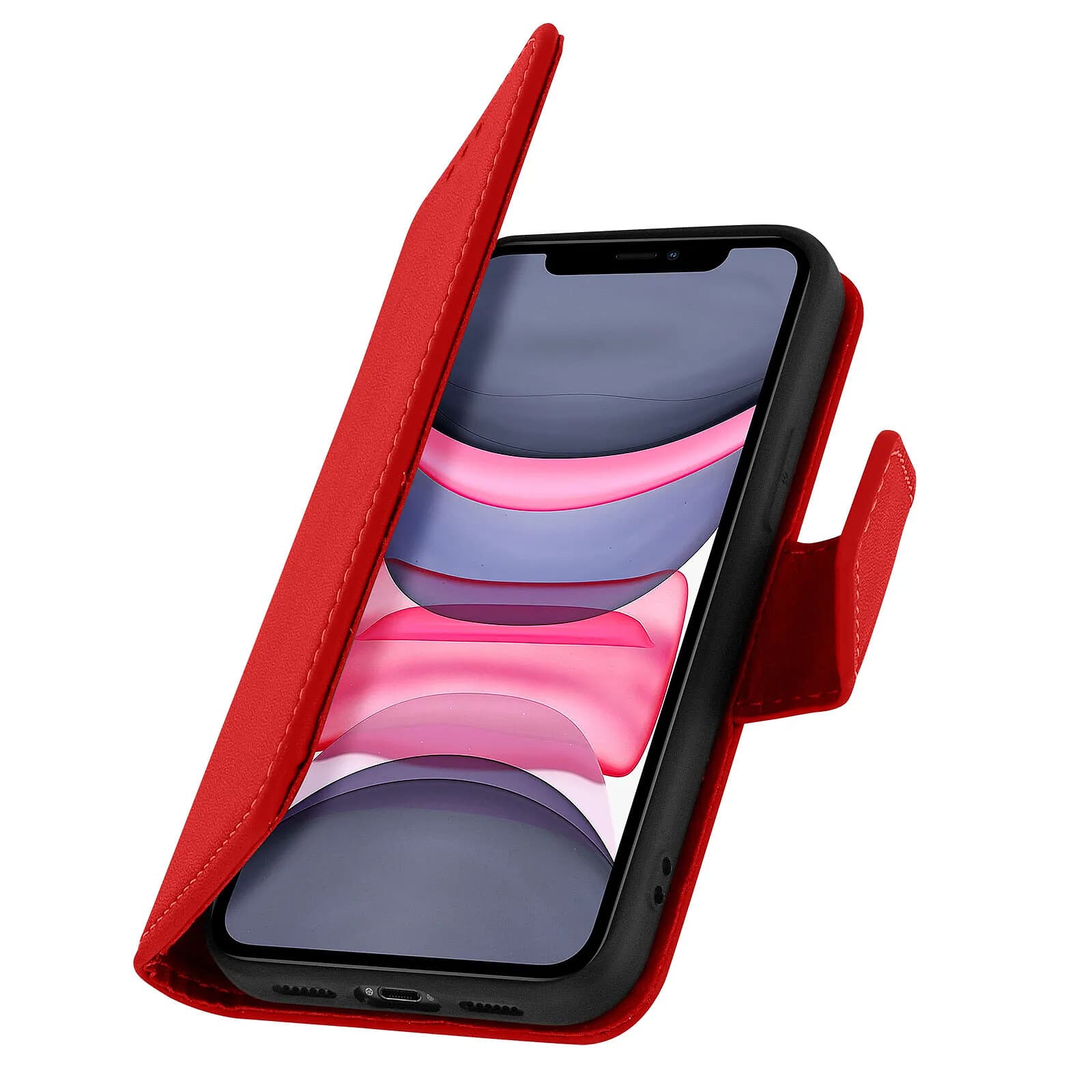 Avizar Étui Portefeuille pour iPhone 11 en Cuir Premium avec Fonction Stand
