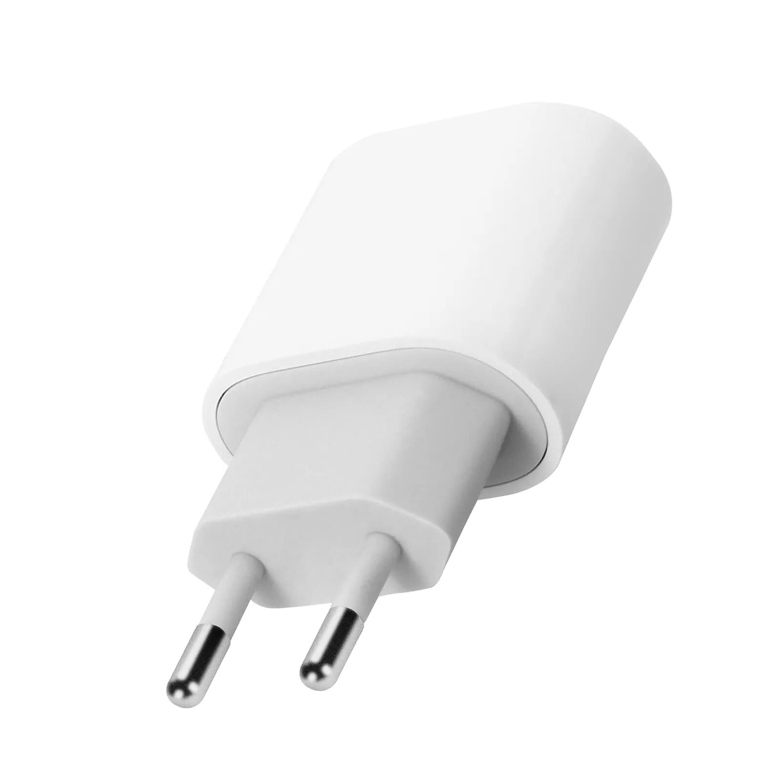 Chargeur Secteur USB Type C Puissance de 3A Charge sécurisée Blanc