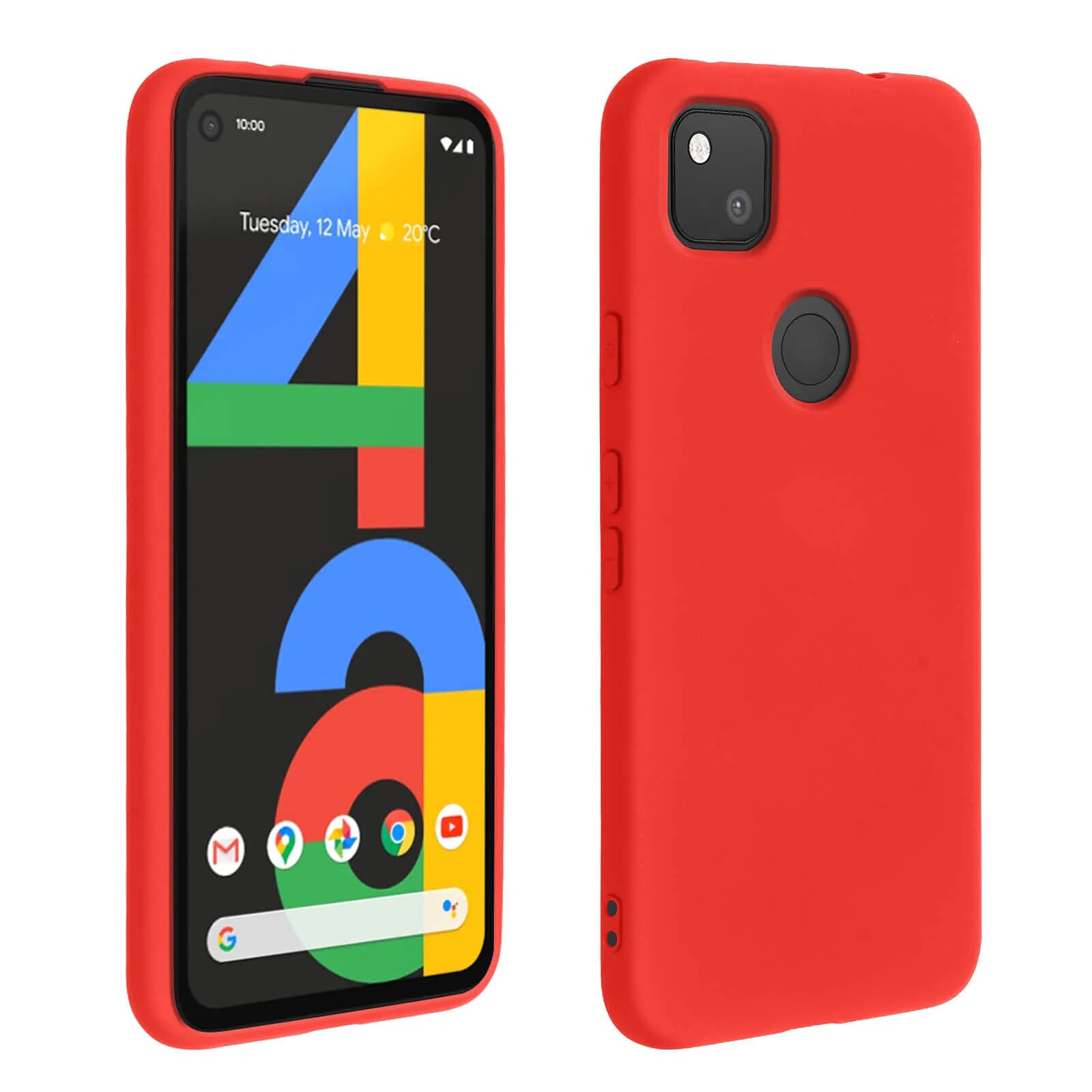 Avizar Coque pour Google Pixel 4A Silicone Semi-rigide Finition Soft Touch