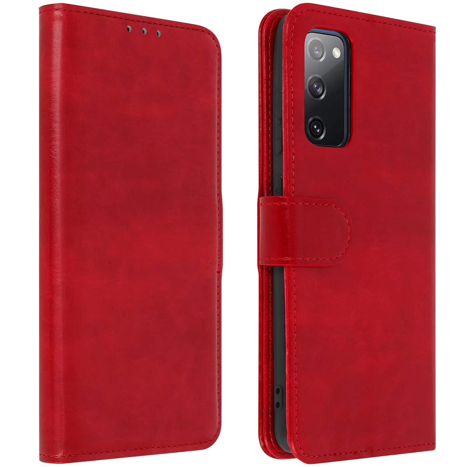 Avizar Housse pour Samsung Galaxy S20 FE Folio Vintage Porte-carte Fonction Support